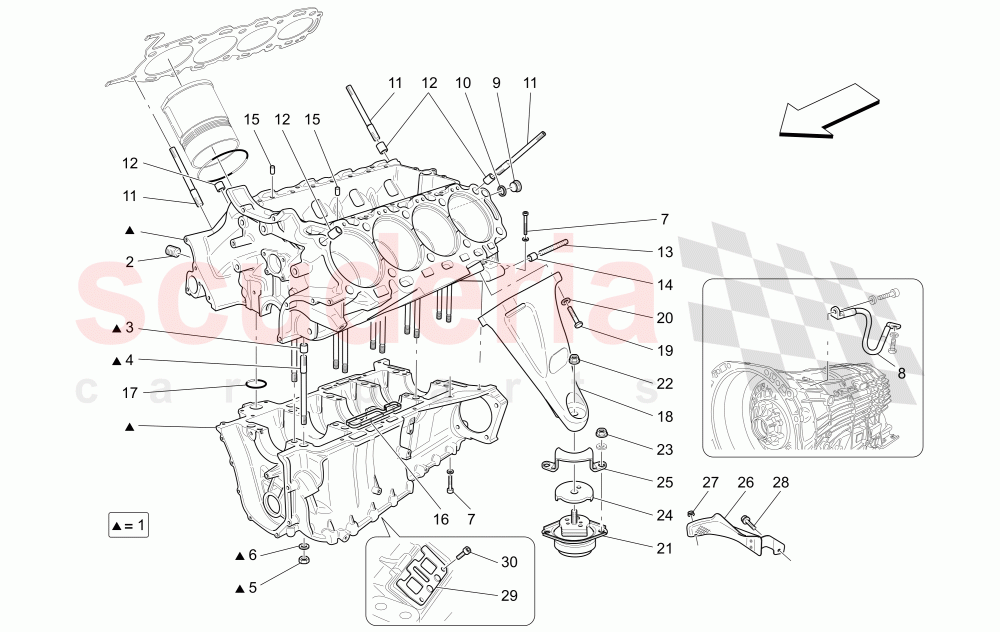 CRANKCASE of Maserati Maserati GranTurismo (2017+) Sport Auto