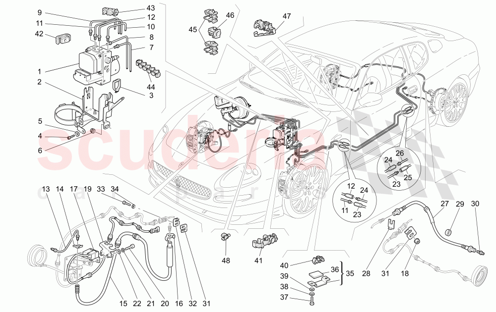 BRAKING SYSTEM of Maserati Maserati GranSport Coupe (2005-2007)