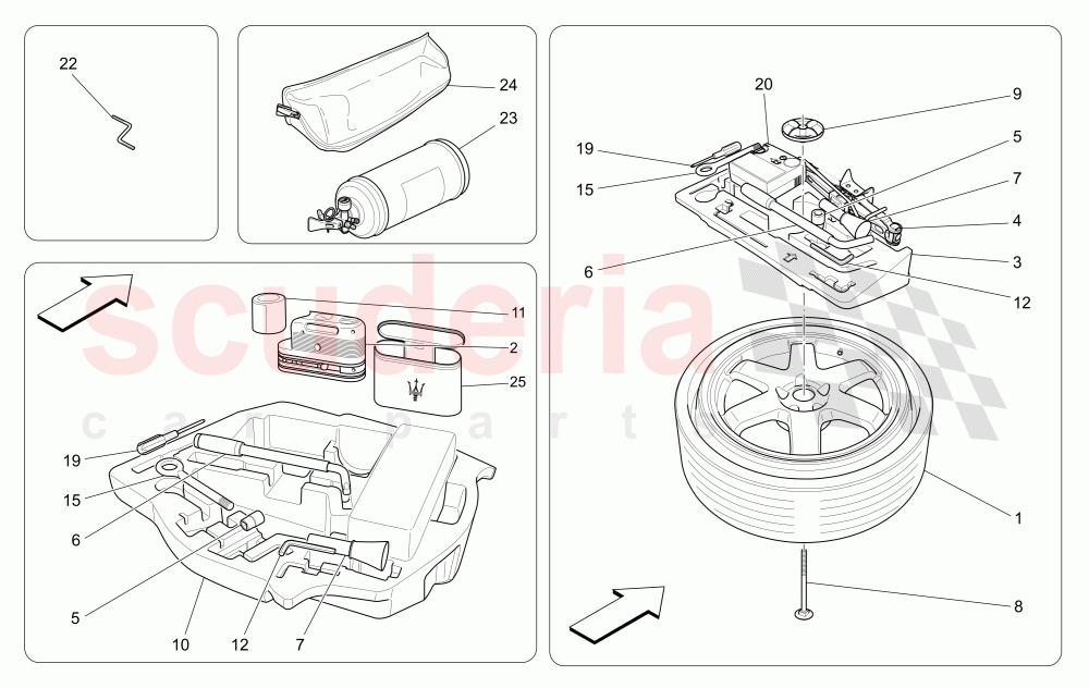 STANDARD PROVIDED (Available with: EURO 6Not available with: EURO 5) of Maserati Maserati Ghibli (2014-2016) Diesel
