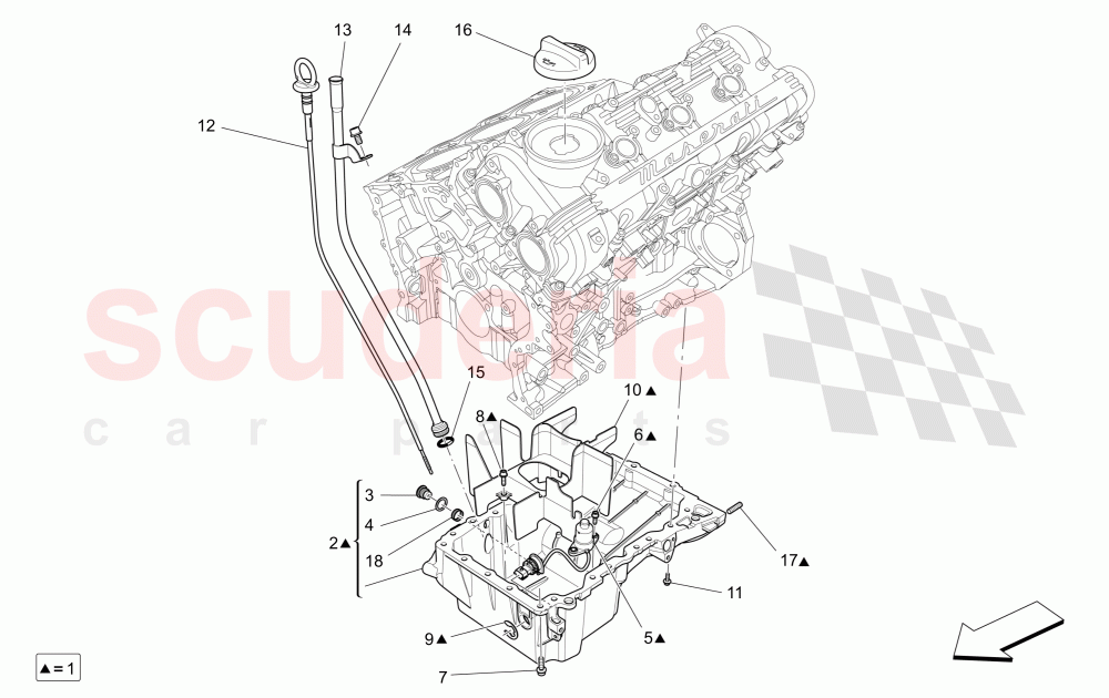 LUBRICATION SYSTEM: CIRCUIT AND COLLECTION of Maserati Maserati Ghibli (2017+) S