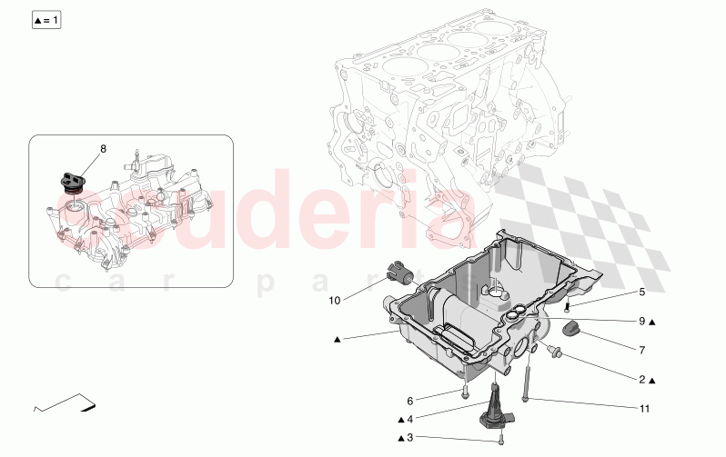 LUBRICATION SYSTEM: CIRCUIT AND COLLECTION of Maserati Maserati Grecale Modena Automatic 2.0 T4 4WD 330HP MHEV