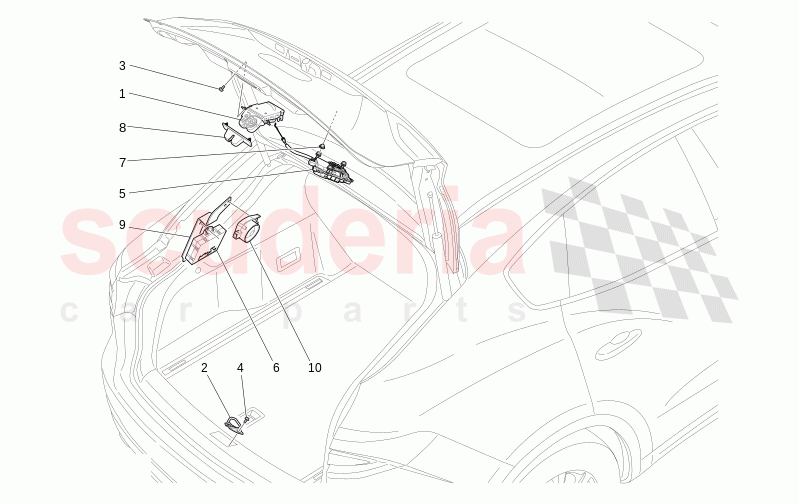 REAR LIFTGATE OPENING CONTROL of Maserati Maserati Levante Modena Automatic 3.0 BT V6 4WD 430HP
