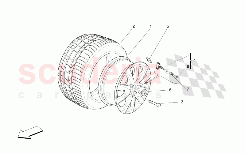 WHEELS AND TYRES of Maserati Maserati Levante Modena Automatic 3.0 BT V6 4WD 430HP
