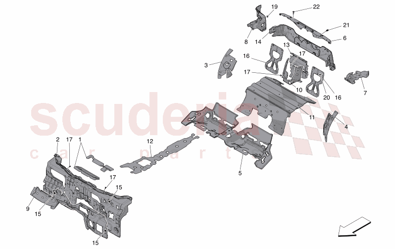 SOUND-PROOFING PANELS INSIDE THE VEHICLE of Maserati Maserati GranCabrio M189 FOLGORE  AUTOMATIC 4WD BEV 560 kW