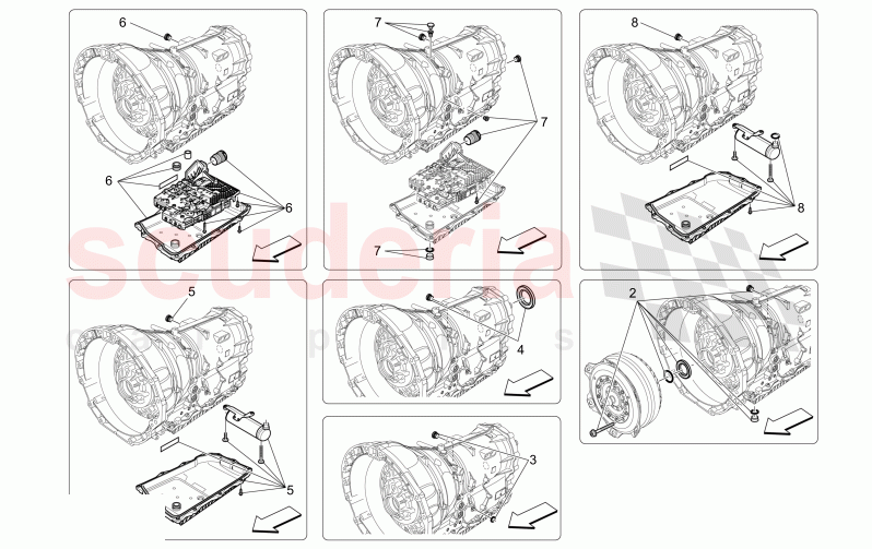 GEARBOX HOUSINGS of Maserati Maserati Levante Modena Automatic 3.0 BT V6 4WD 350HP
