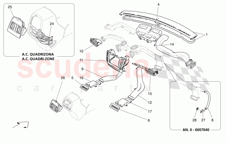 A/C UNIT: DIFFUSION of Maserati Maserati Levante Modena Automatic 3.0 BT V6 4WD 350HP
