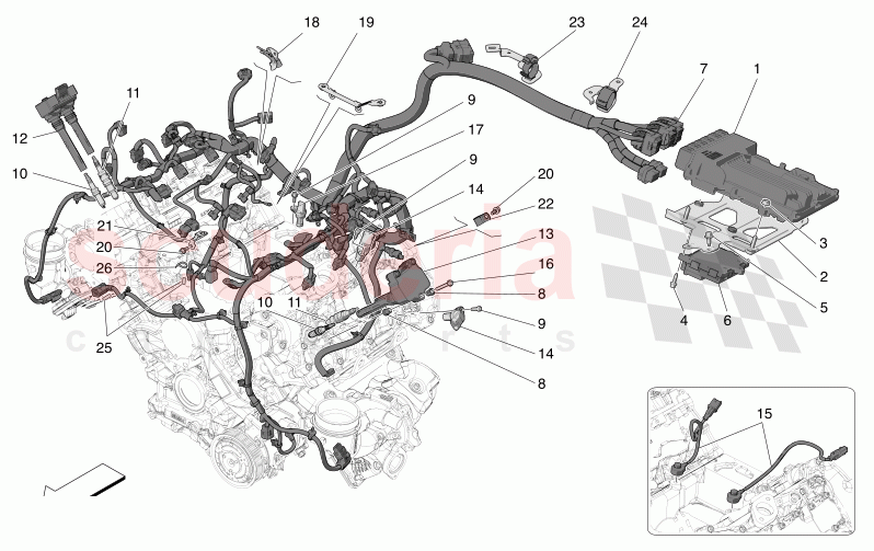 ELECTRONIC CONTROL: INJECTION AND ENGINE TIMING CONTROL of Maserati Maserati MC20 Automatic 3.0 BT V6 2WD 630HP