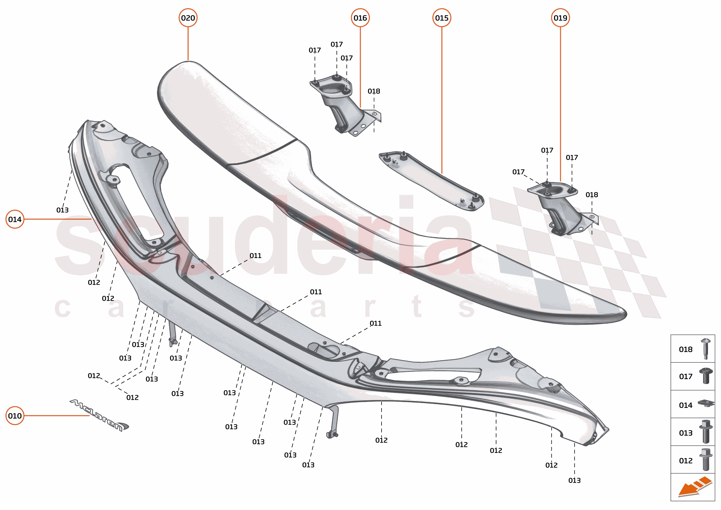 10 - EXTERIOR ORNAMENTATION - 10.5 - REAR TRIM of McLaren McLaren McLaren 600LT Spider