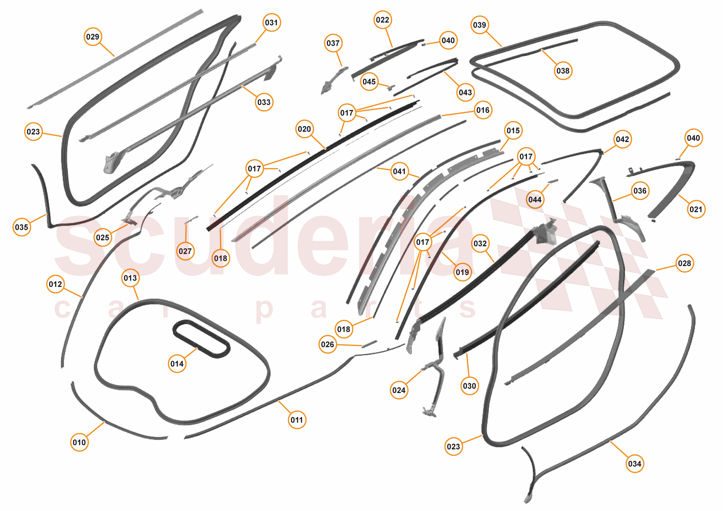 6 - CLOSURES - 6.11 - CLOSURE SEALS of McLaren McLaren McLaren 570GT