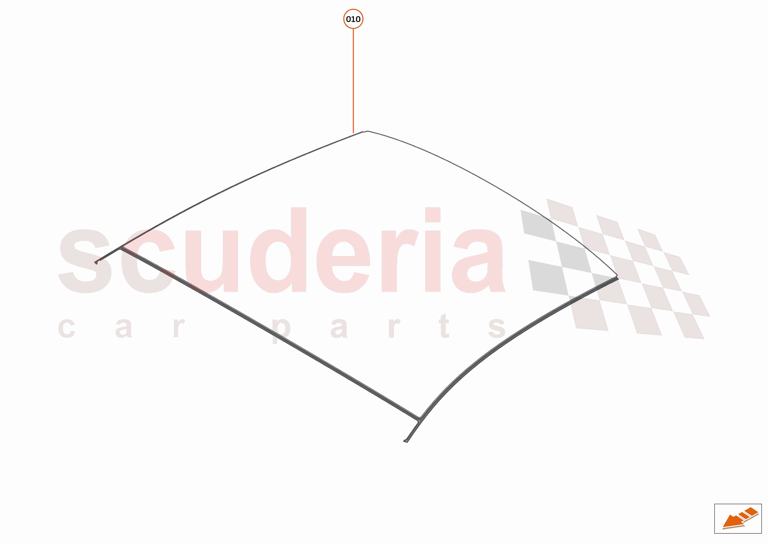 12 - GLAZING BODY - 12.2 - GLAZED ROOF - FIXED of McLaren McLaren McLaren GT