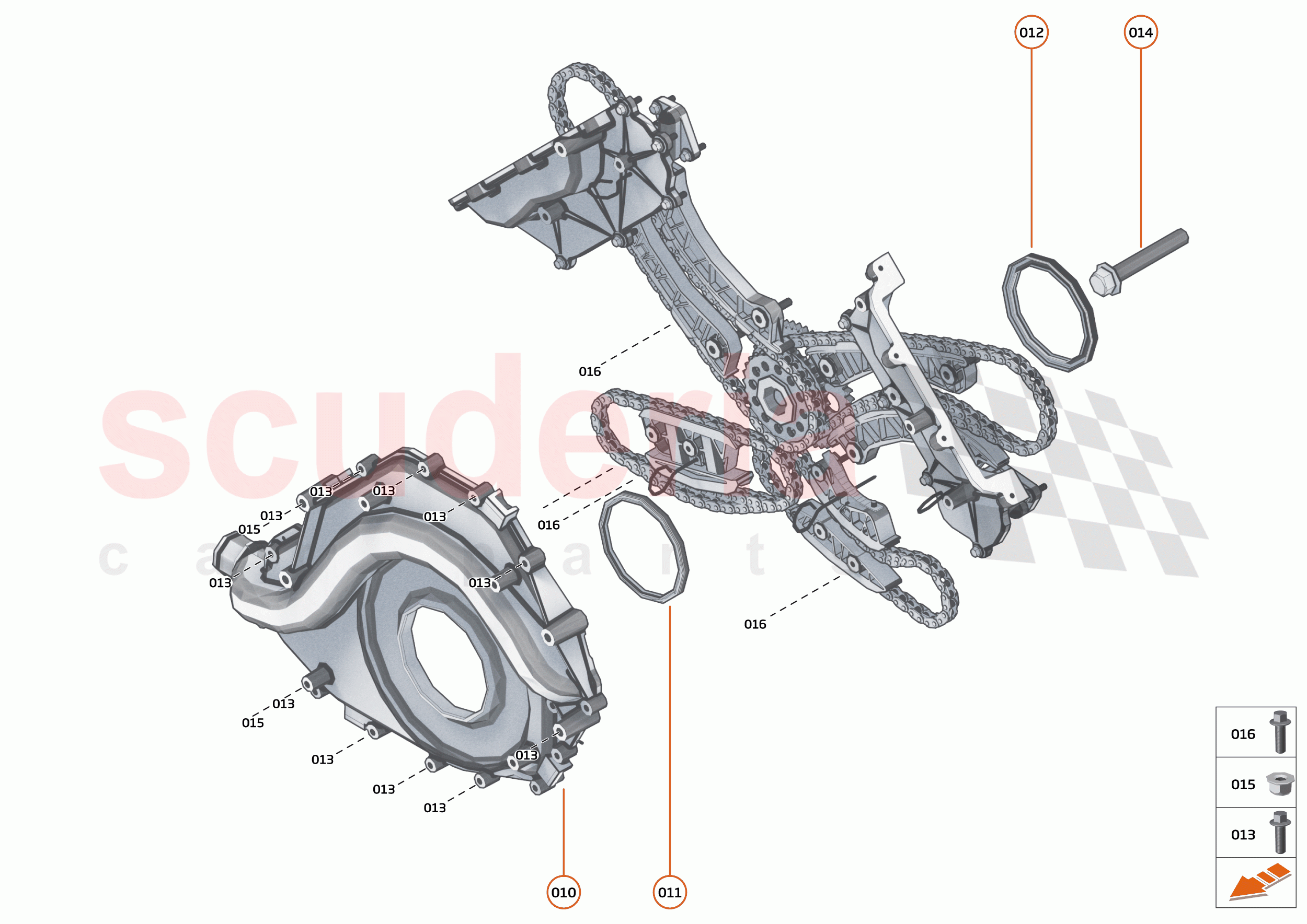 22 - ENGINE - 22.5 - FRONT COVER, TIMING GEAR & CRANKSHAFT DAMPER of McLaren McLaren Speedtail