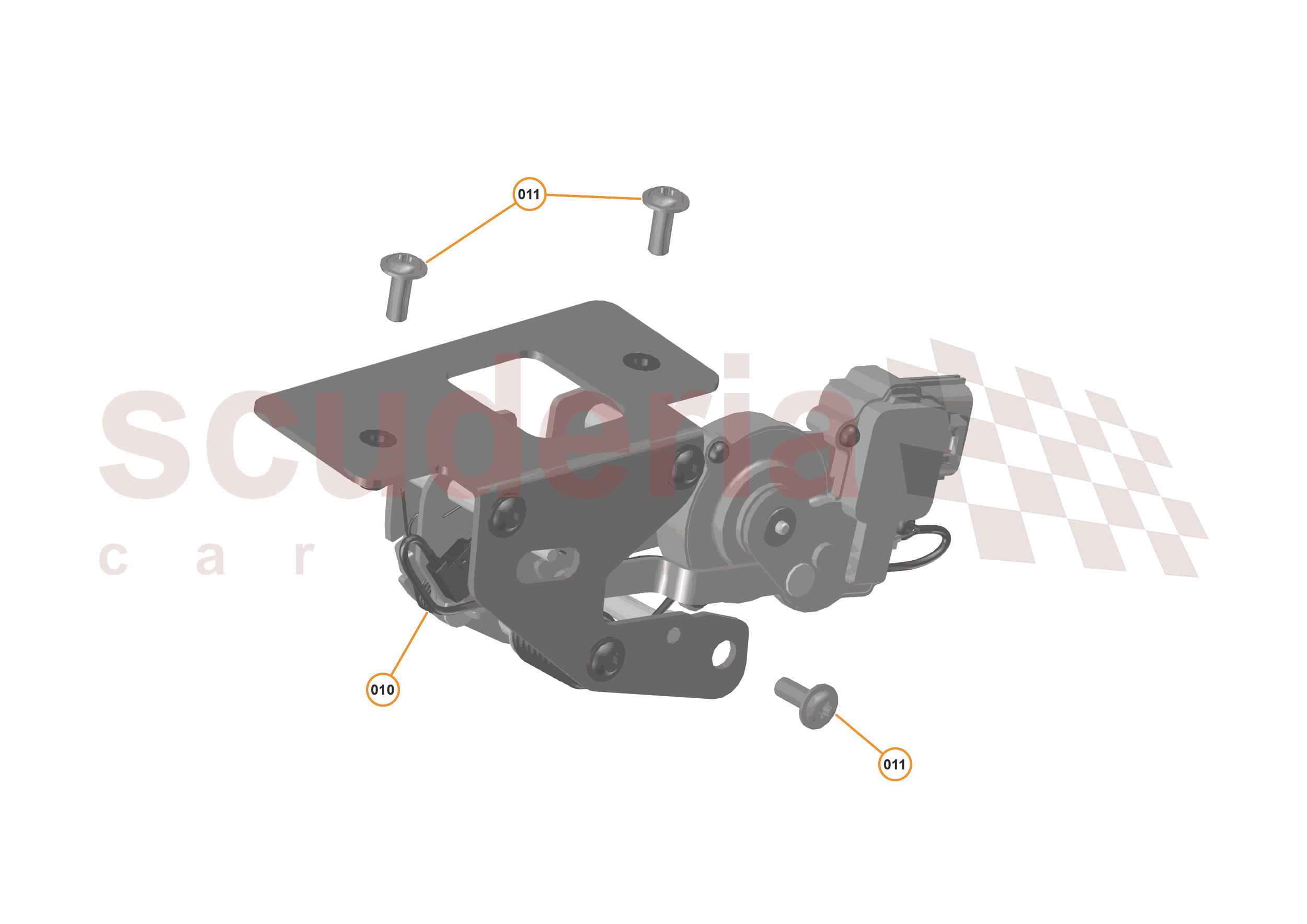 6 - CLOSURES - 6.10 - TAILGATE / ENGINE COVER LATCH of McLaren McLaren McLaren 570GT