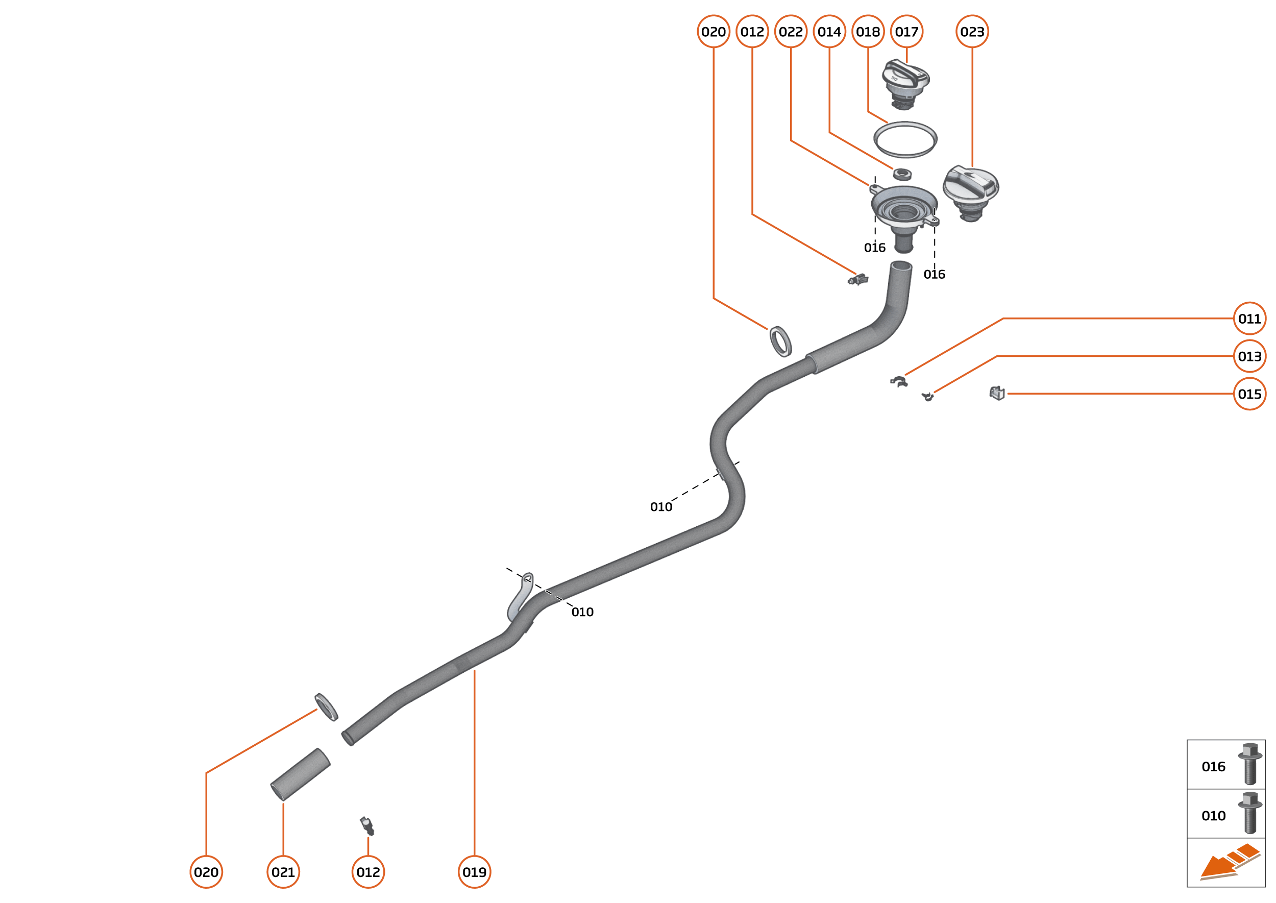 24 - LUBRICATION SYSTEM OFF - ENGINE - 24.3 - ENGINE OIL FILL SYSTEM of McLaren McLaren GT McLaren GT
