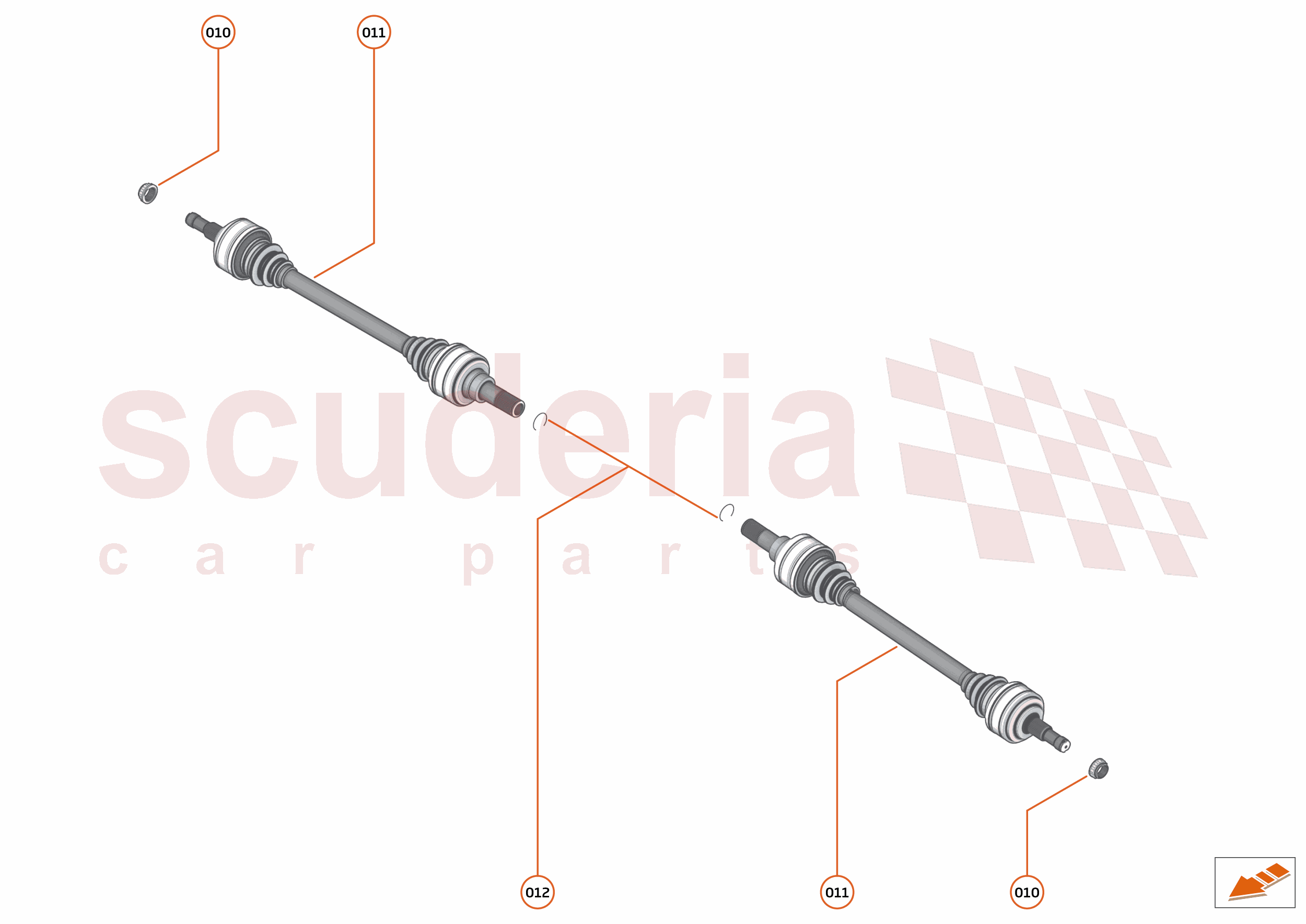 41 - DRIVESHAFTS - 41.1 - DRIVESHAFTS - REAR AXLE of McLaren McLaren McLaren 765LT