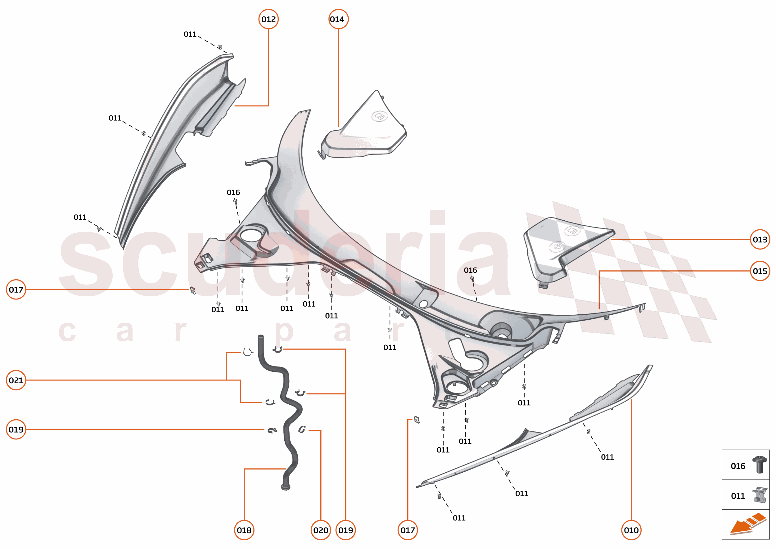 10 - EXTERIOR ORNAMENTATION - 10.2 - FRONT TRIM of McLaren McLaren McLaren 765LT