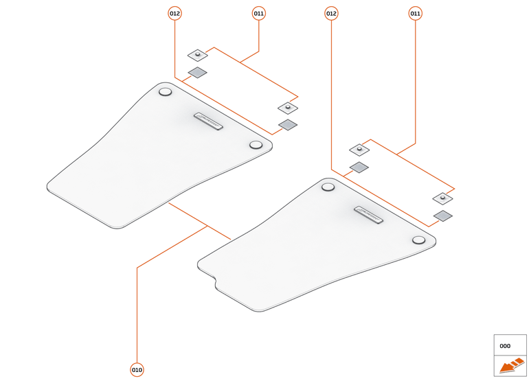 44 - INTERIOR ACCESSORIES - 44.1 - FLOOR MATS of McLaren McLaren Ultimate Series McLaren Elva