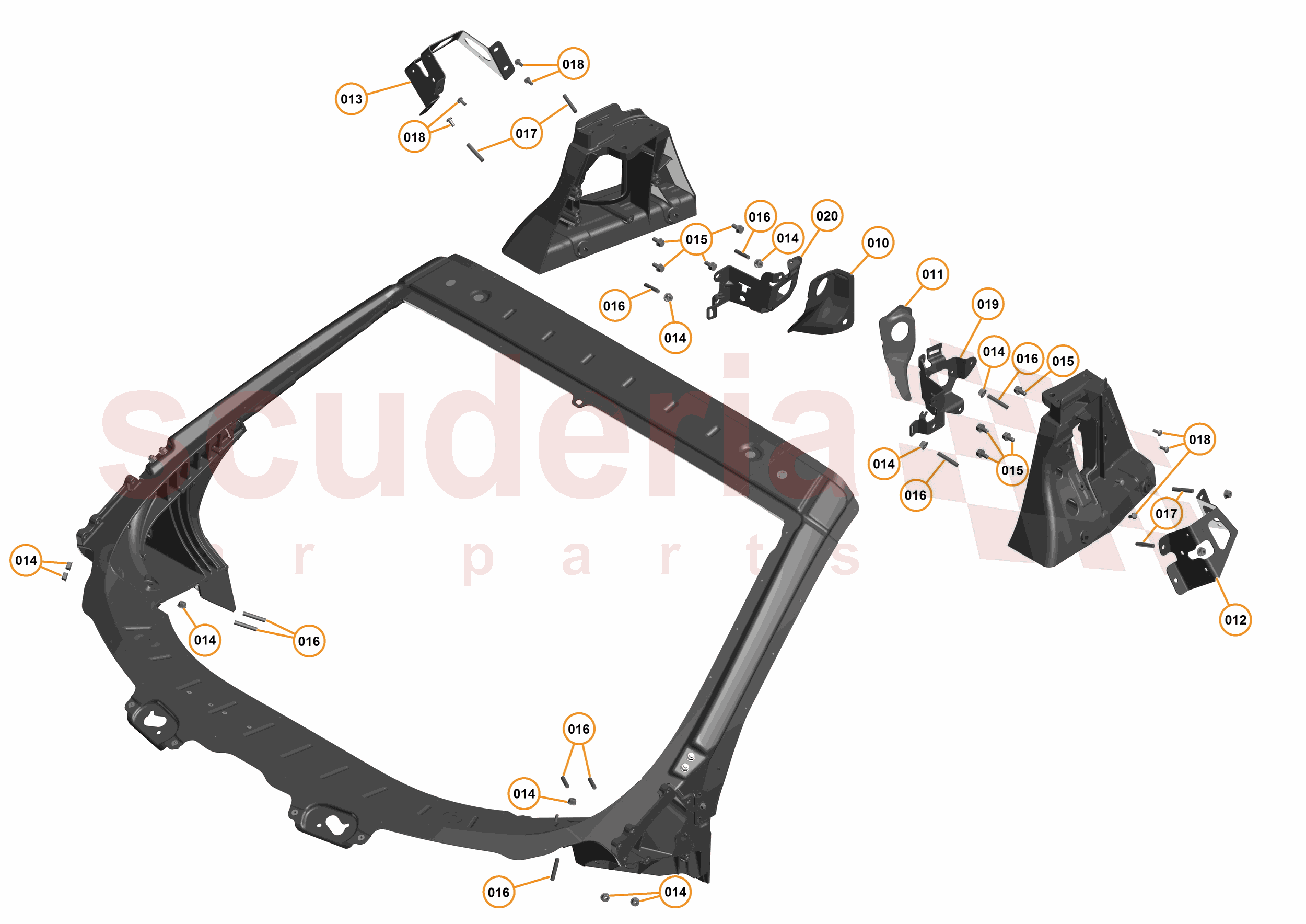 1 - A1 - BODY STRUCTURES - 1.4 - 04 - TUB UPPER of McLaren McLaren McLaren 675LT Spider