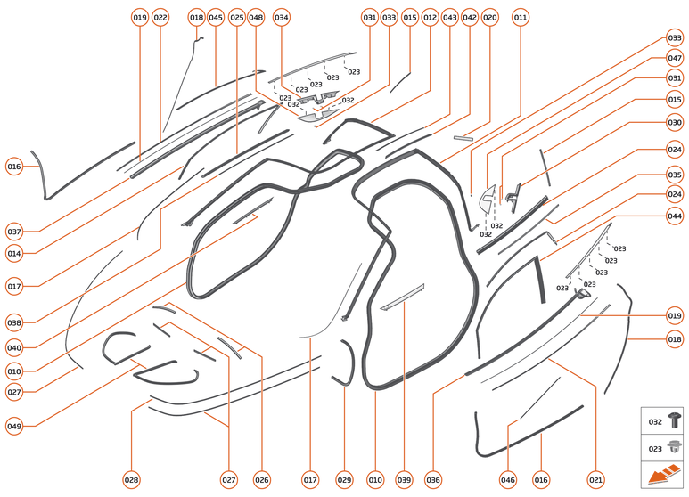 10 - CLOSURES ANCILLARIES - 10.5 - CLOSURES SEALS of McLaren McLaren Ultimate Series McLaren Senna