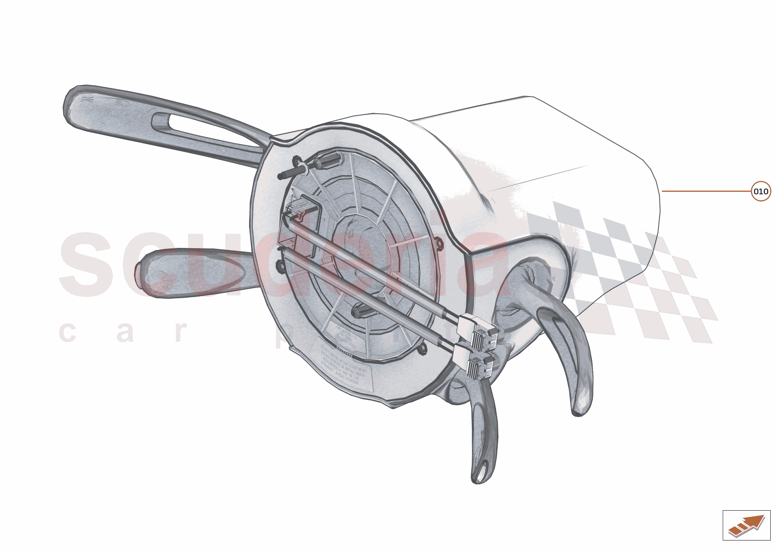 38 - ELECTRICAL SYSTEMS - 38.8 - STEERING COLUMN MODULE of McLaren McLaren Ultimate Series McLaren Senna