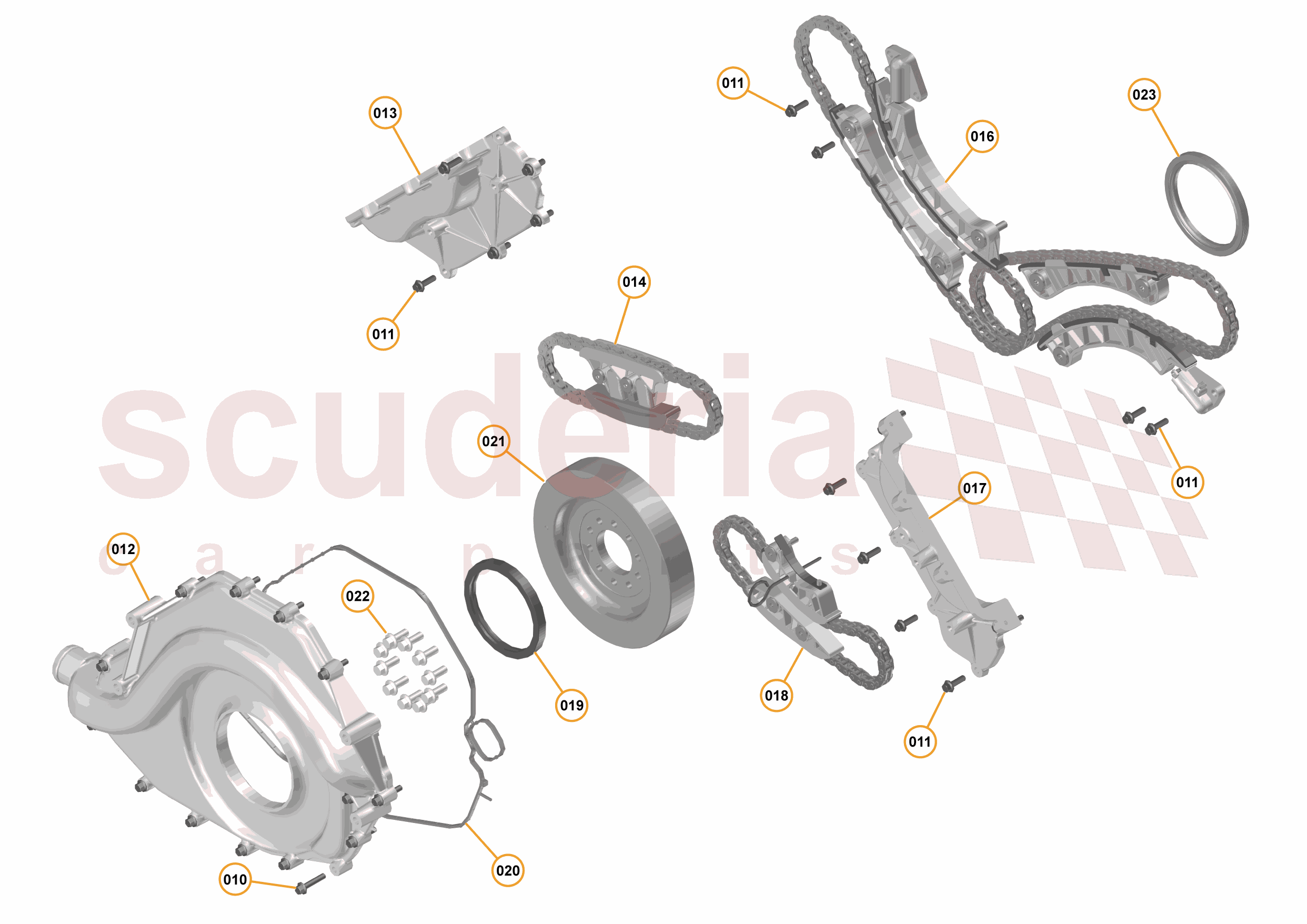 32 - ENGINE - 32.5 - FRONT COVER, TIMING GEAR & CRANKSHAFT DAMPER of McLaren McLaren McLaren 570GT
