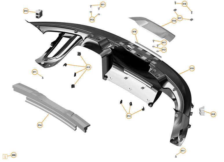 8 - EXTERIOR ORNAMENTATION - 8.4 - REAR BUMPER of McLaren McLaren Ultimate Series McLaren P1 Coupe