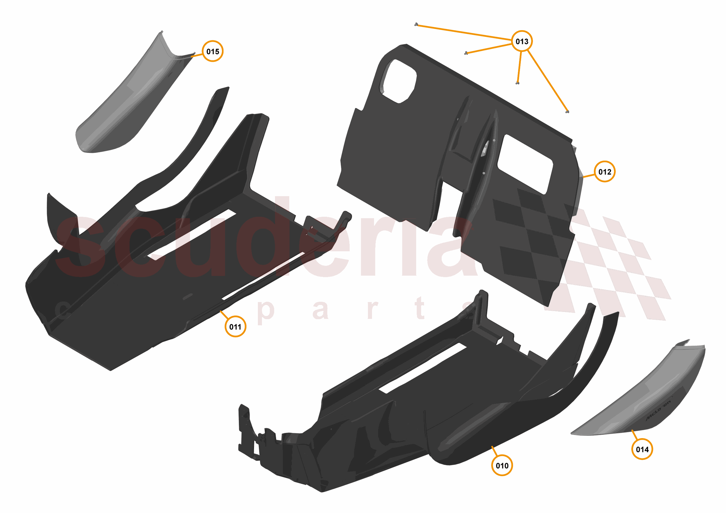 49 - INTERIOR SYSTEMS - 49.14 - LOWER & REAR TRIM - CARPETS, SILL COVERS & BULKHEAD TRIM of McLaren McLaren McLaren 720S Coupe