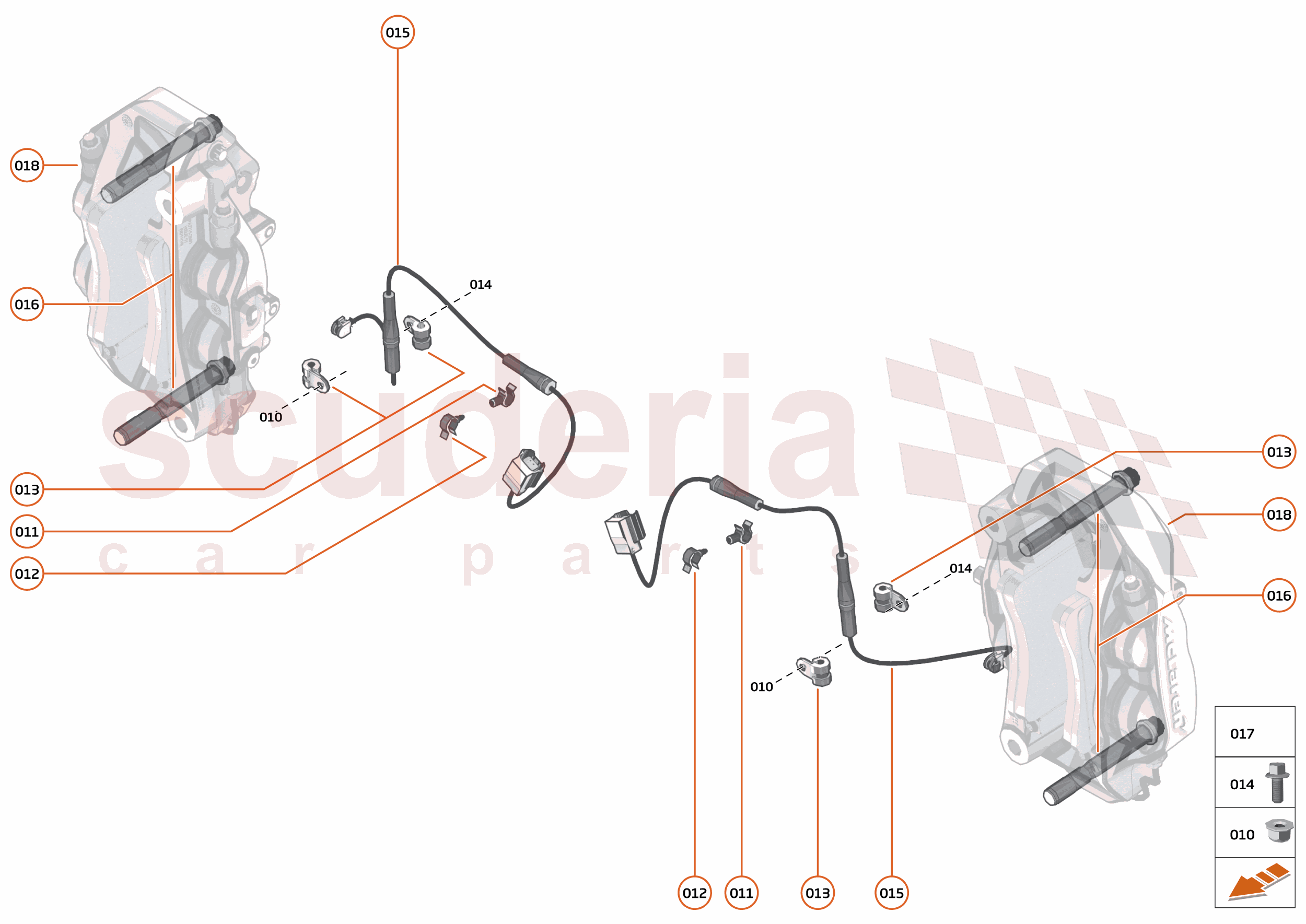 23 - BRAKES - REAR - 23.2 - BRAKE CALIPERS REAR of McLaren McLaren McLaren 600LT