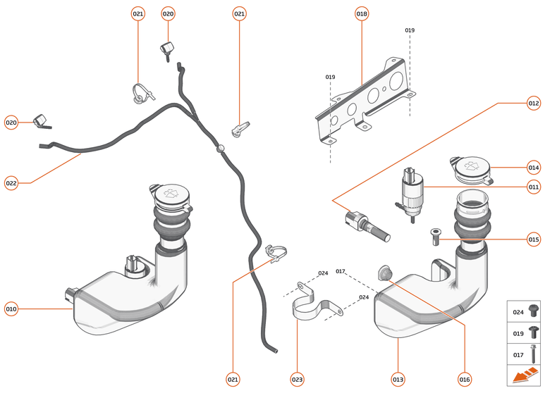 14 - WIPERS AND WASHER SYSTEM - 14.1 - WASHER SYSTEM of McLaren McLaren Ultimate Series McLaren Senna