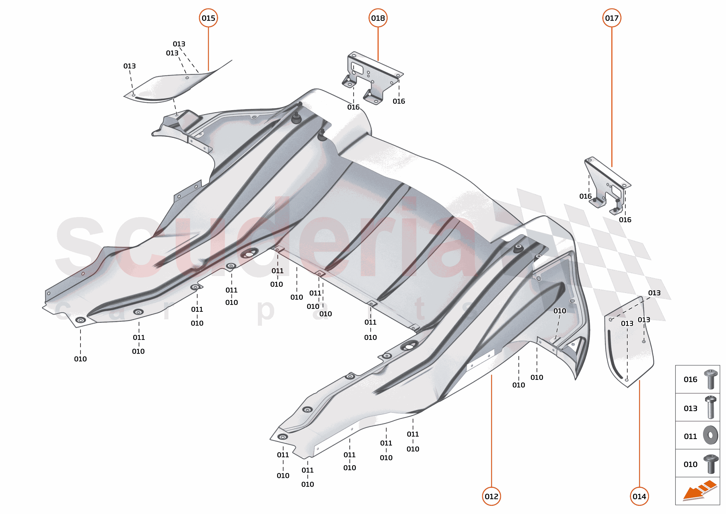 12 - DUCTS, VENTS AND FLOORS - 12.5 - REAR NON-STRUCTURAL FLOORS of McLaren McLaren McLaren 620R