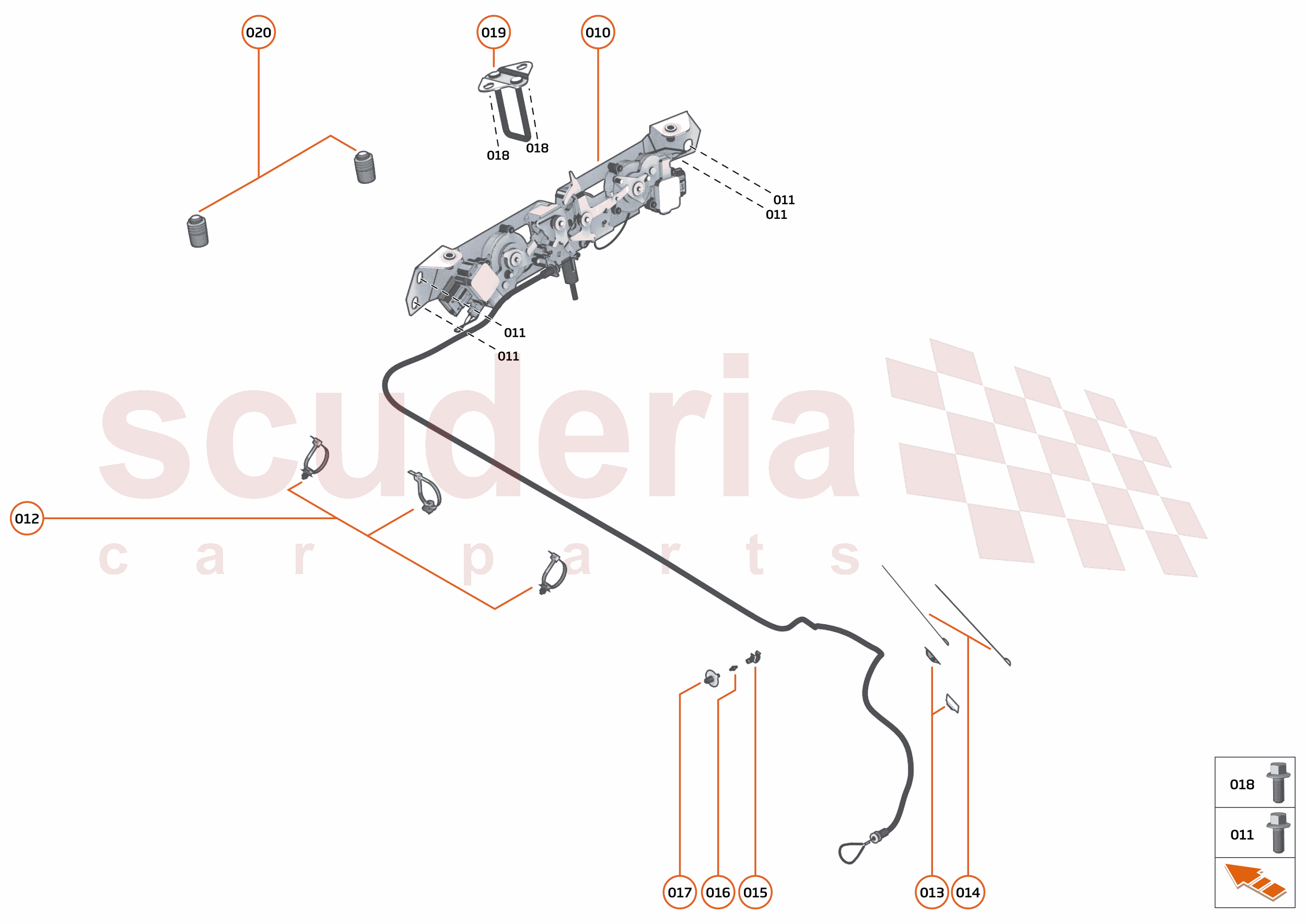 11 - CLOSURES ANCILLARIES - 11.1 - BONNET LATCH of McLaren McLaren McLaren Artura