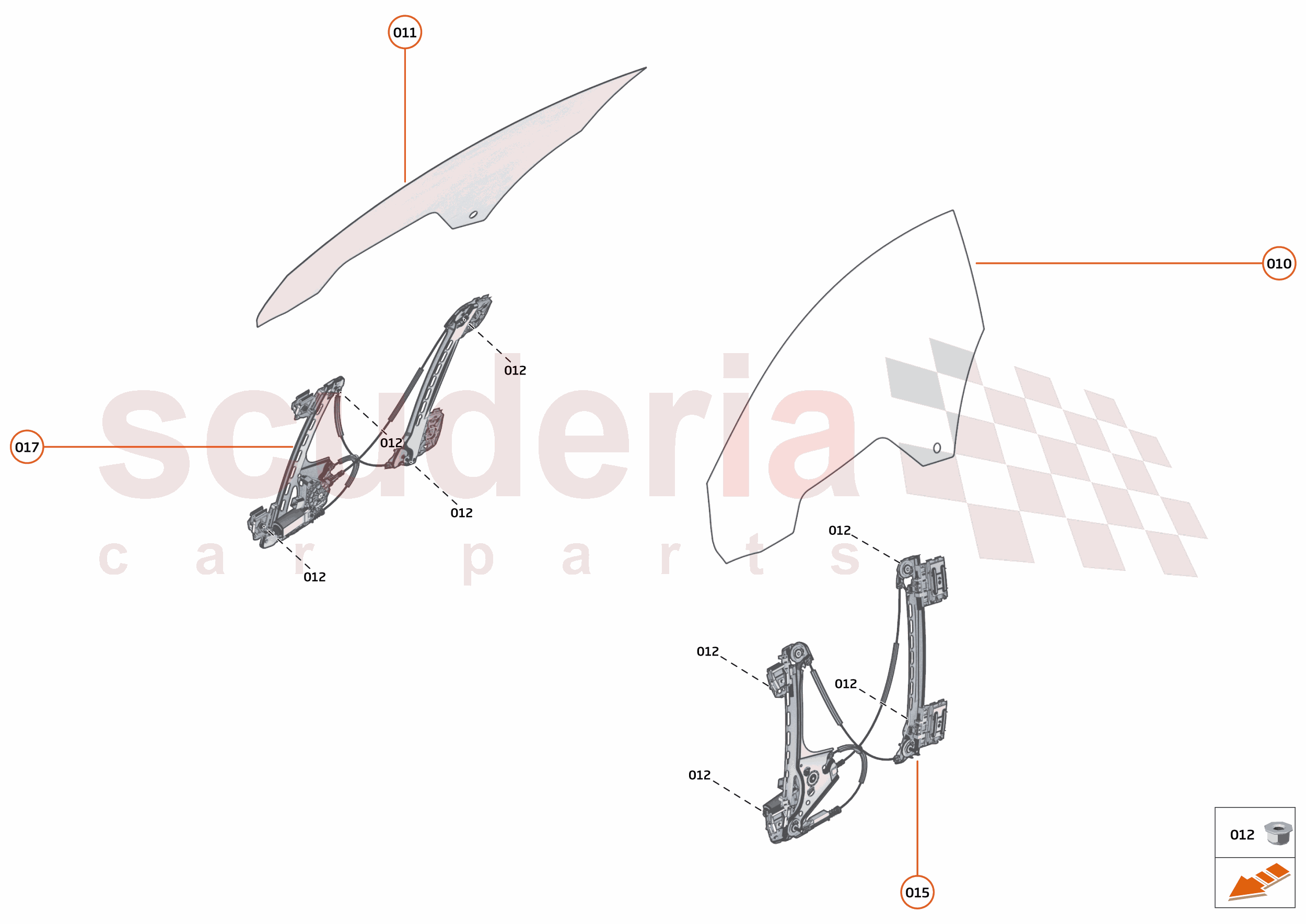 8 - GLAZING - 8.1 - DOOR GLAZING - DYNAMIC of McLaren McLaren McLaren 720S Spider