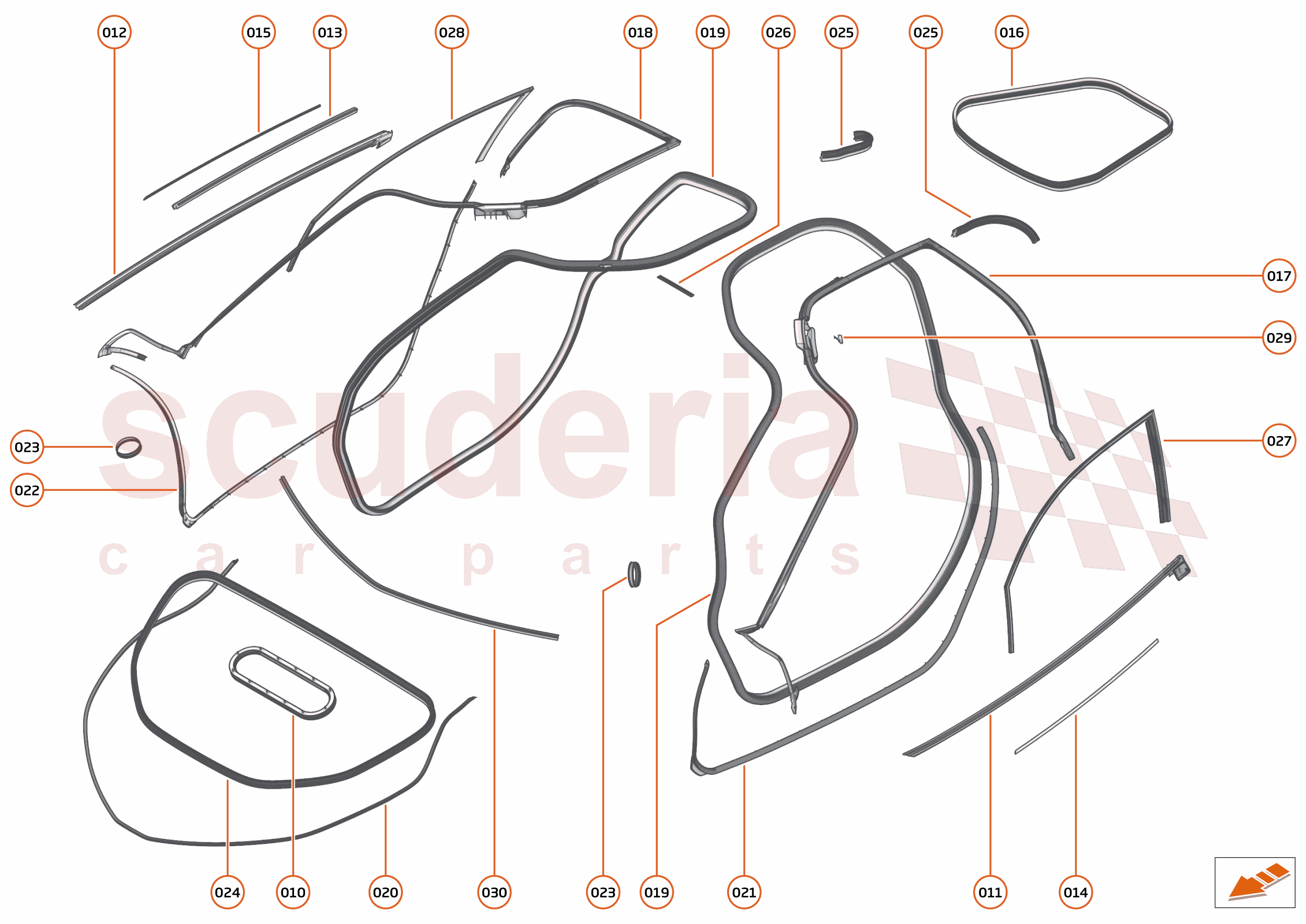 9 - CLOSURES ANCILLARIES - 9.8 - CLOSURES SEALS of McLaren McLaren Ultimate Series McLaren Speedtail