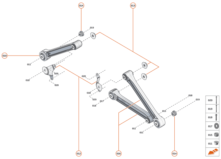 21 - POWERTRAIN MOUNTING SYSTEM - 21.1 - REAR AXLE MOUNTING SYSTEM of McLaren McLaren Ultimate Series McLaren Senna
