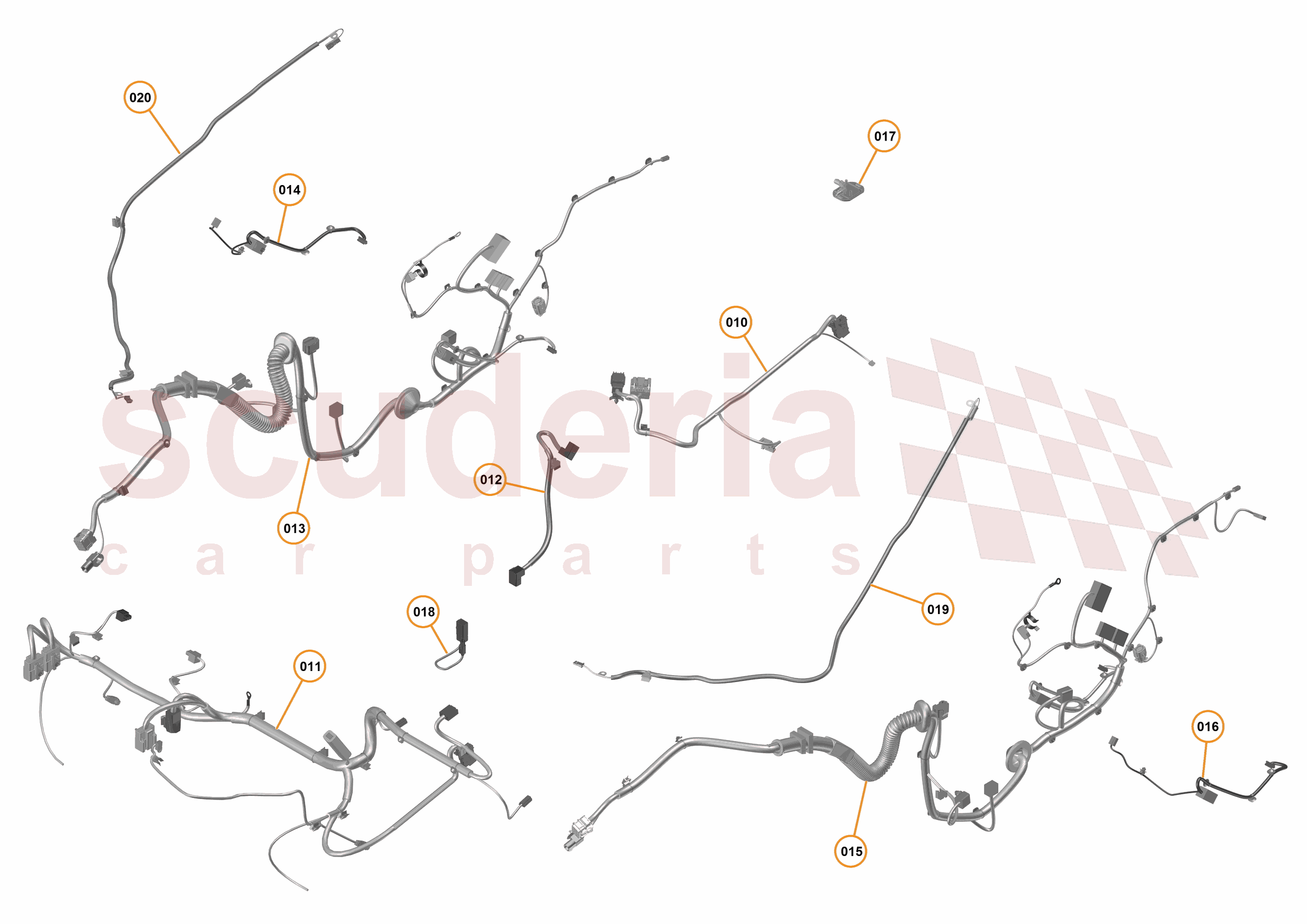 24 - M1 - ELECTRICAL DISTRIBUTION - 24.3 - 01 - ELECTRICAL DISTRIBUTION - INTERIOR of McLaren McLaren McLaren 675LT Coupe