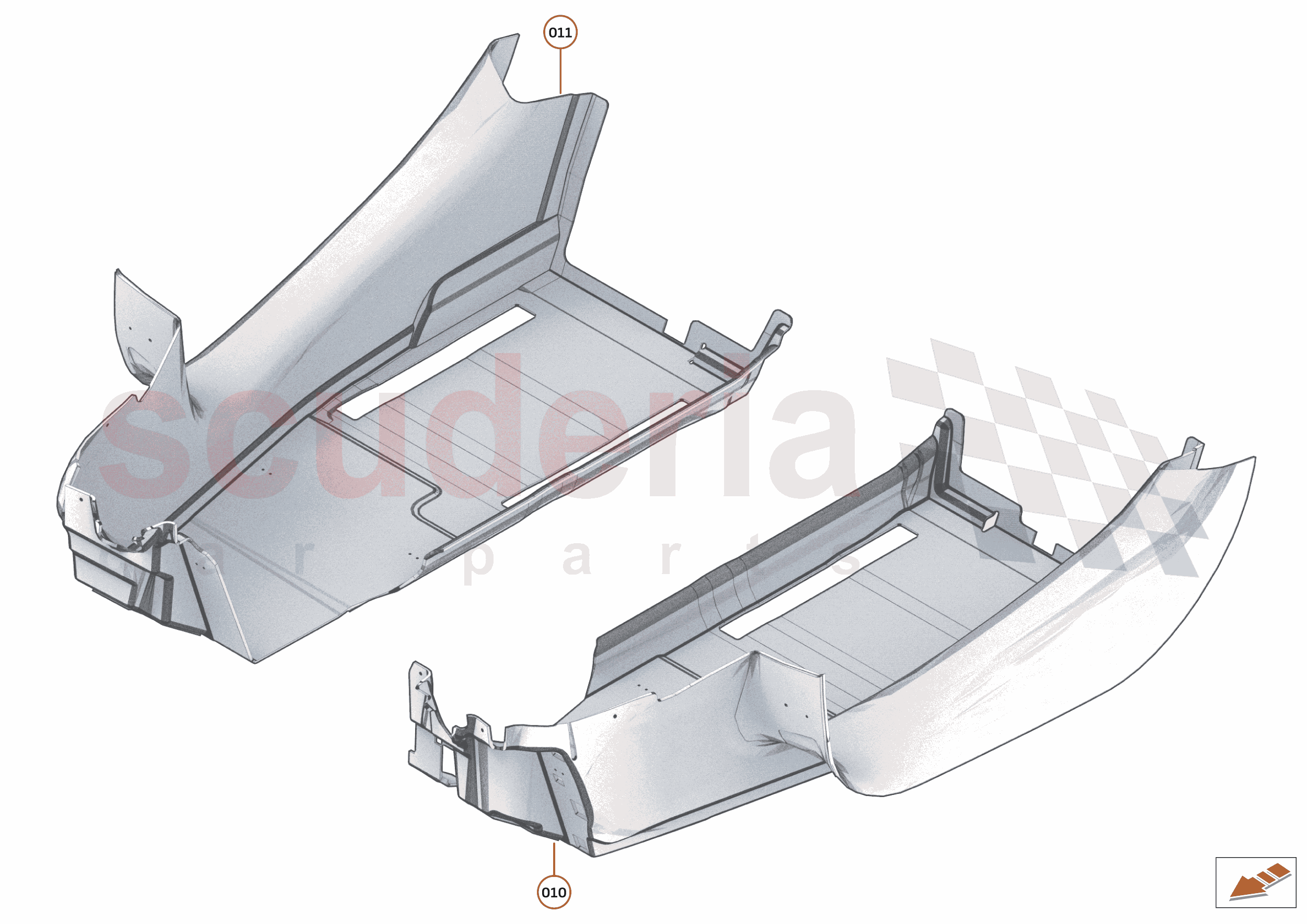 47 - INTERIOR SYSTEMS - 47.13 - LOWER & REAR TRIM - CARPETS, SILL COVERS, BULKHEAD TRIM of McLaren McLaren McLaren 720S Spider
