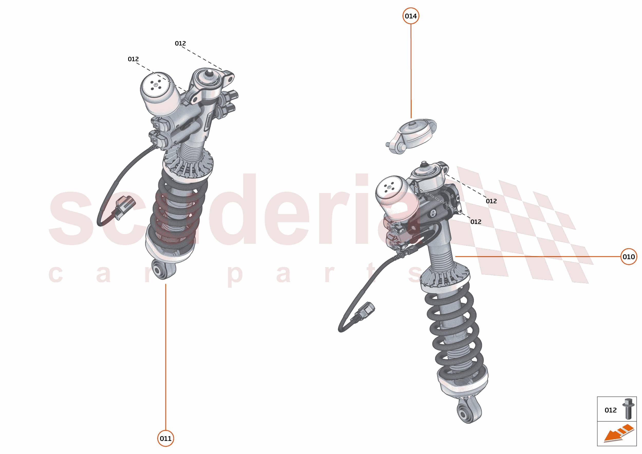 16 - SUSPENSION - 16.4 - DAMPER ACTUATOR ASSEMBLIES REAR of McLaren McLaren Ultimate Series McLaren Elva
