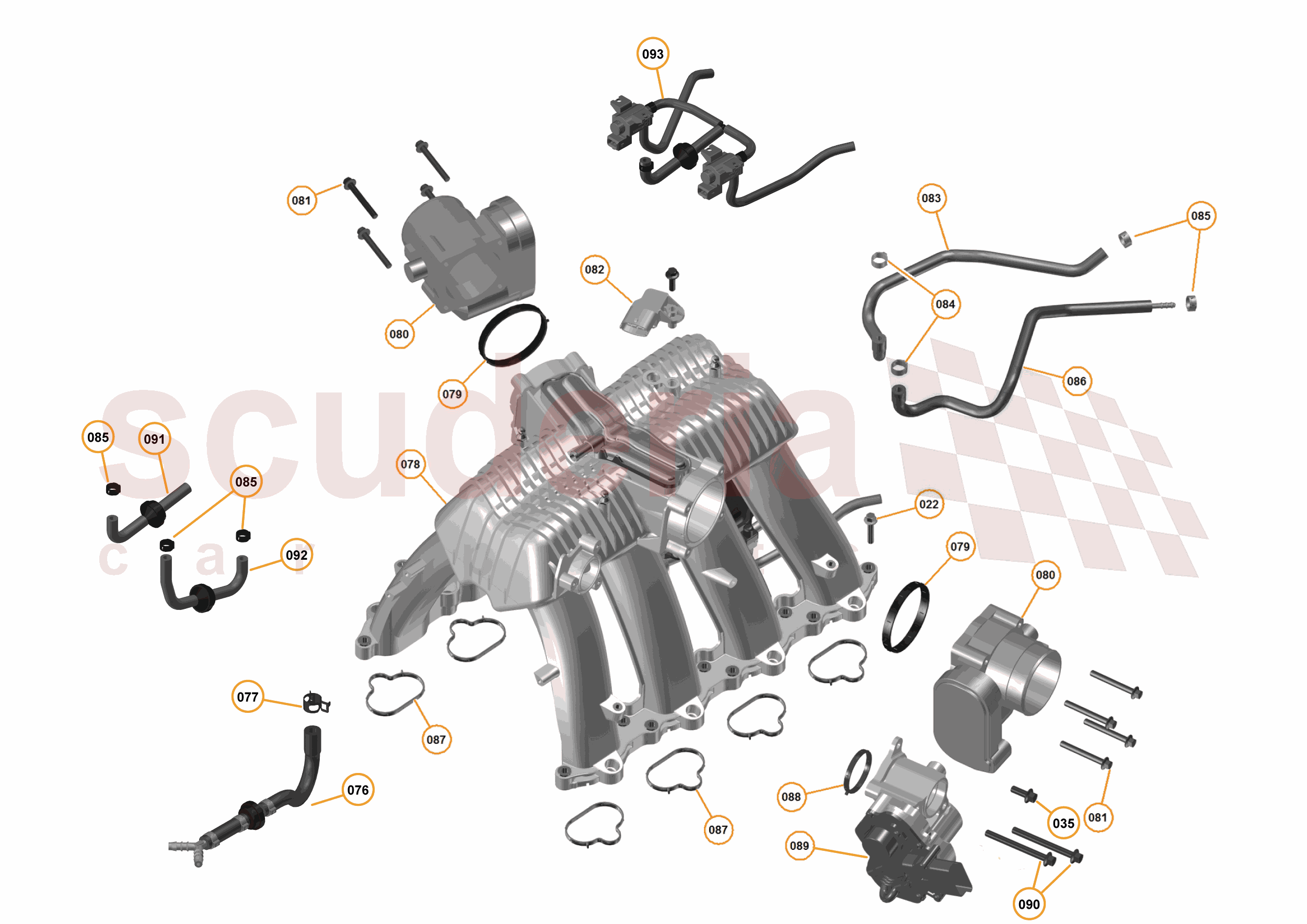 16 - F1 - POWER UNIT - 16.7 - 01 - POWER UNIT - INLET MANIFOLD of McLaren McLaren McLaren 12C Coupe