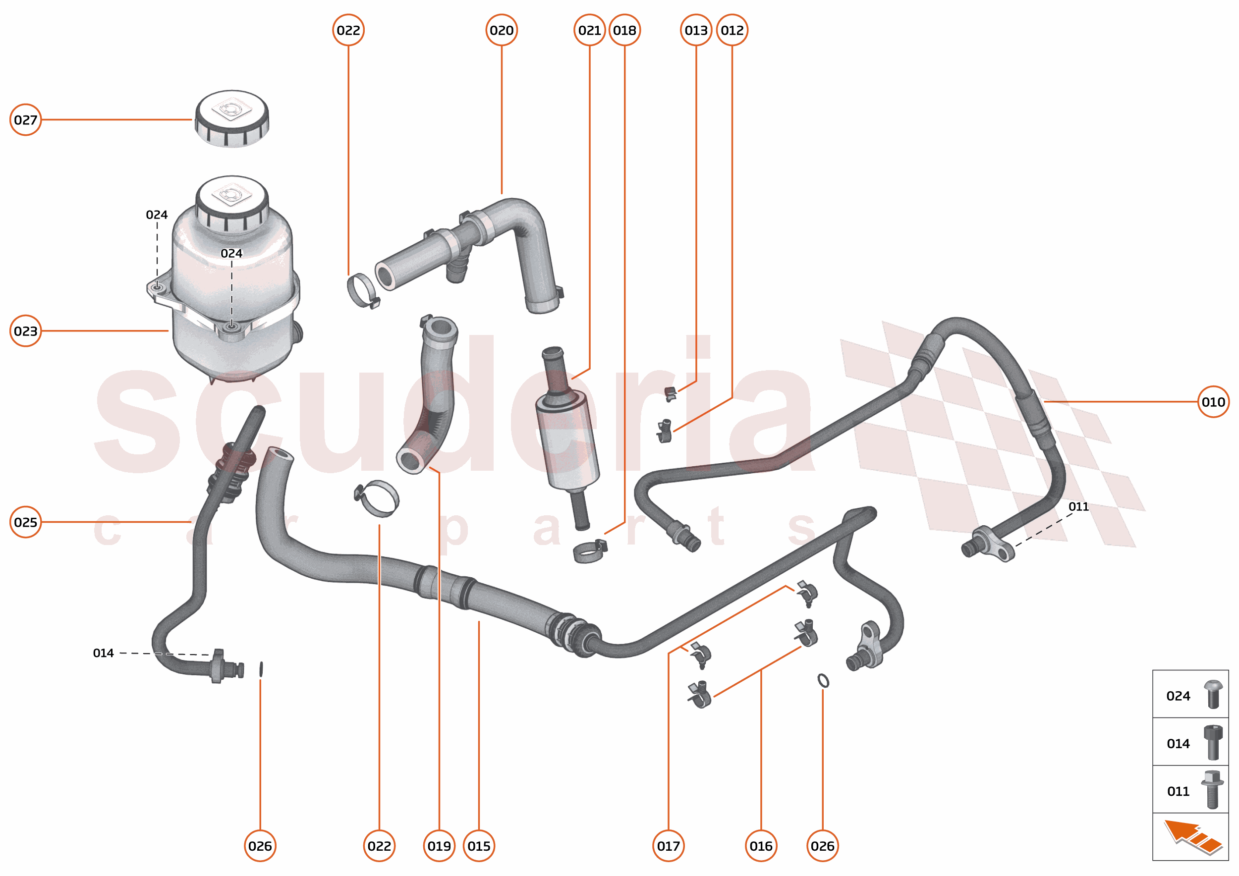 21 - STEERING - 21.1 - STEERING FLUID SYSTEM of McLaren McLaren McLaren Artura