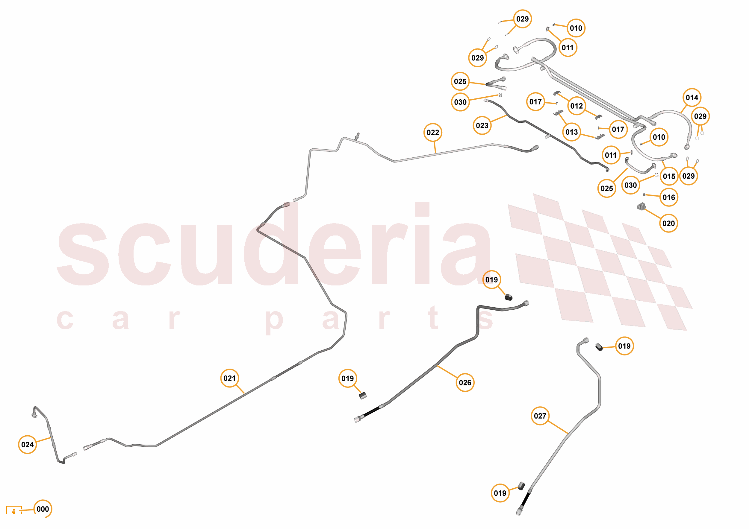 7 - B2 - REAR SUSPENSION - 7.3 - 04 - DAMPING REAR PIPES KINETIC H2 of McLaren McLaren McLaren 675LT Spider