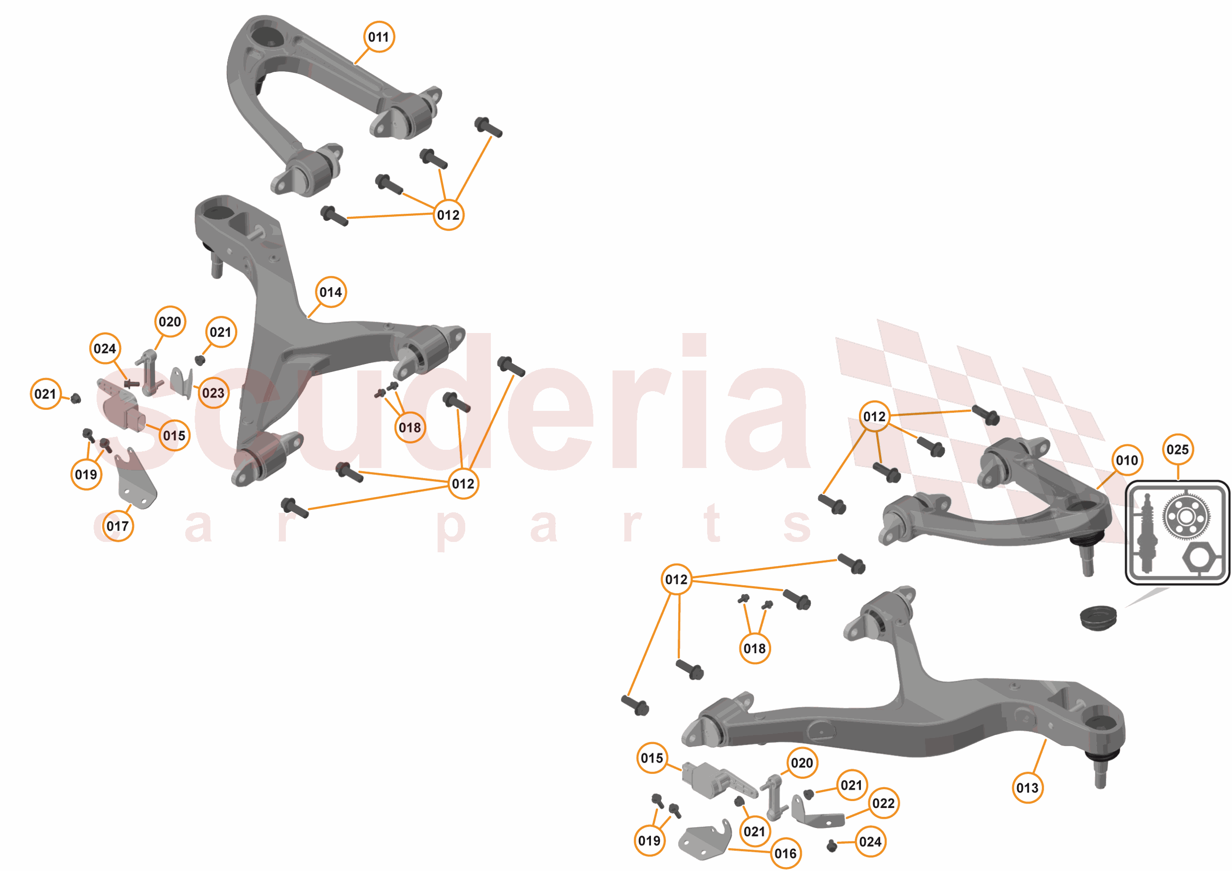 16 - SUSPENSION - FRONT - 16.3 - TRANSVERSE LINKS FRONT of McLaren McLaren McLaren 570S Coupe