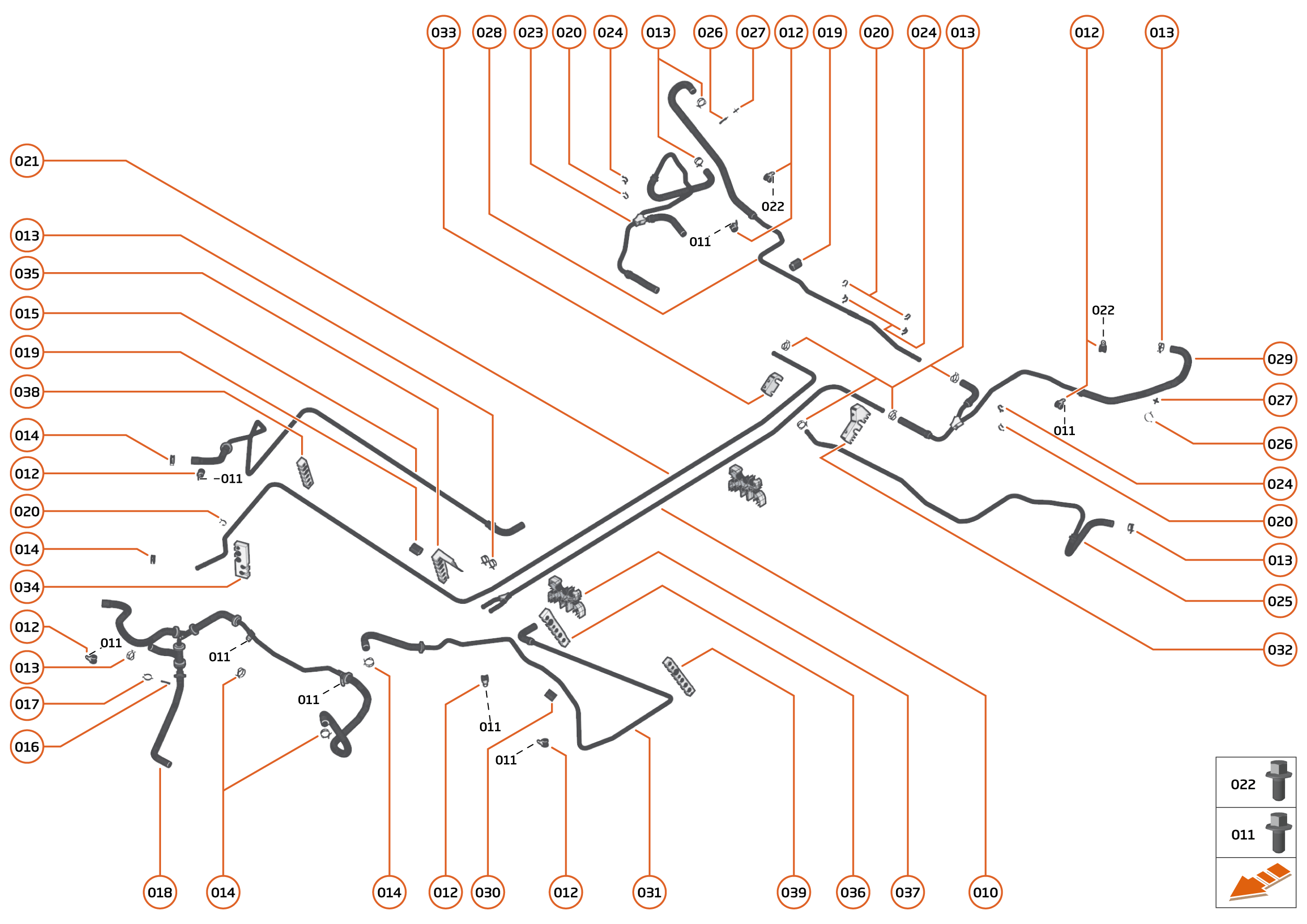 32 - COOLING SYSTEM - 32.4 - LOW TEMPERATURE CIRCUIT & PIPES of McLaren McLaren GT McLaren GT