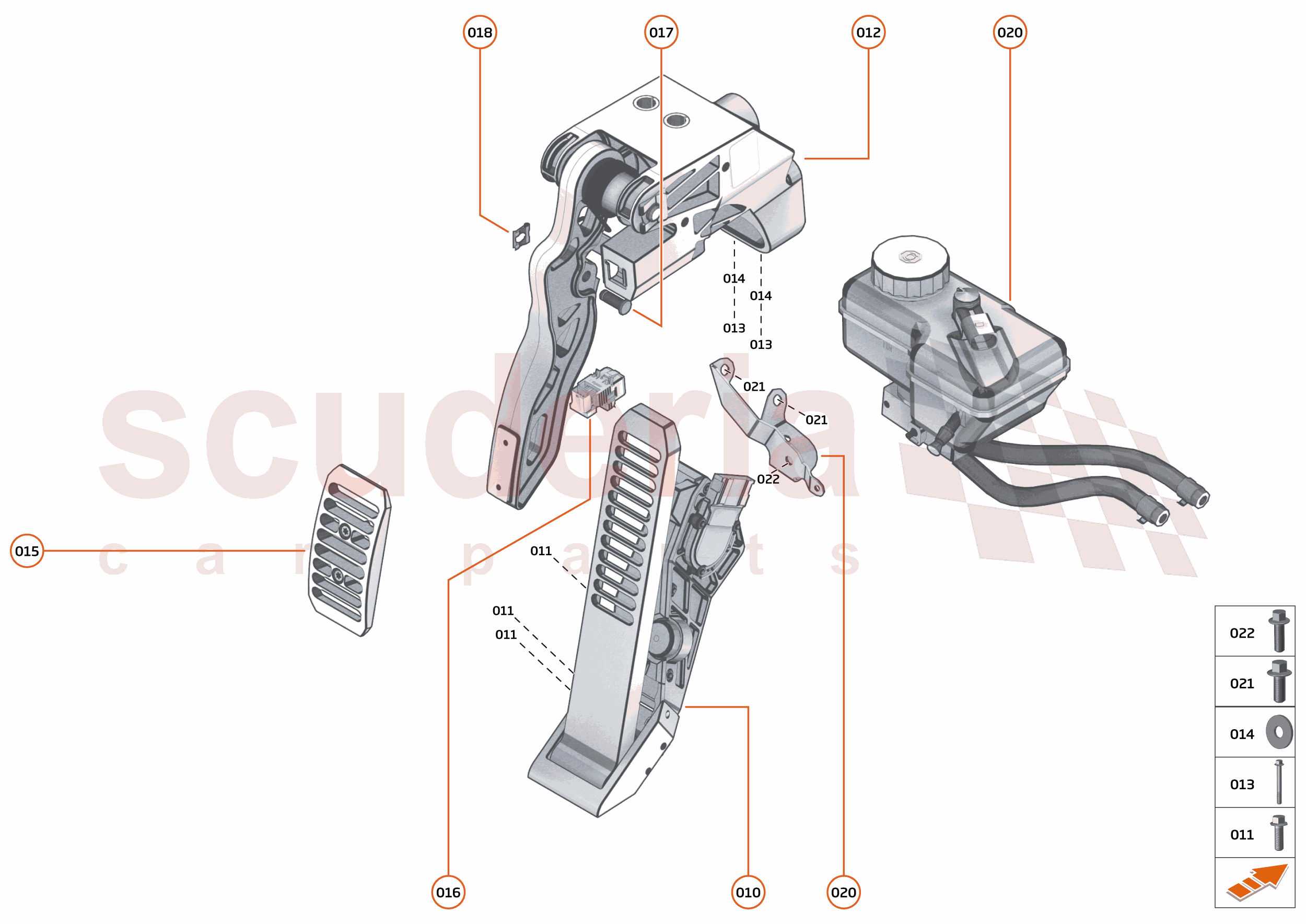 25 - BRAKES - SYSTEMS - 25.1 - PEDAL BOX of McLaren McLaren McLaren 765LT