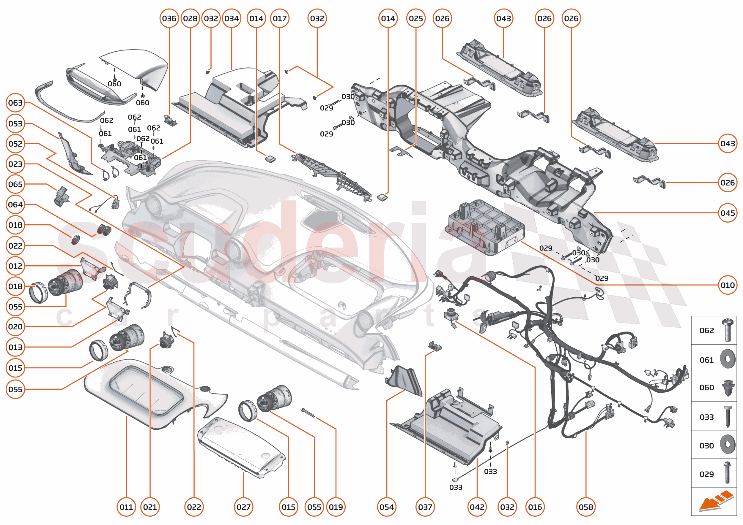 42 - INTERIOR SYSTEMS - 42.1 - FACIA - COMPONENTS & HARDWARE of McLaren McLaren Ultimate Series McLaren Senna GTR
