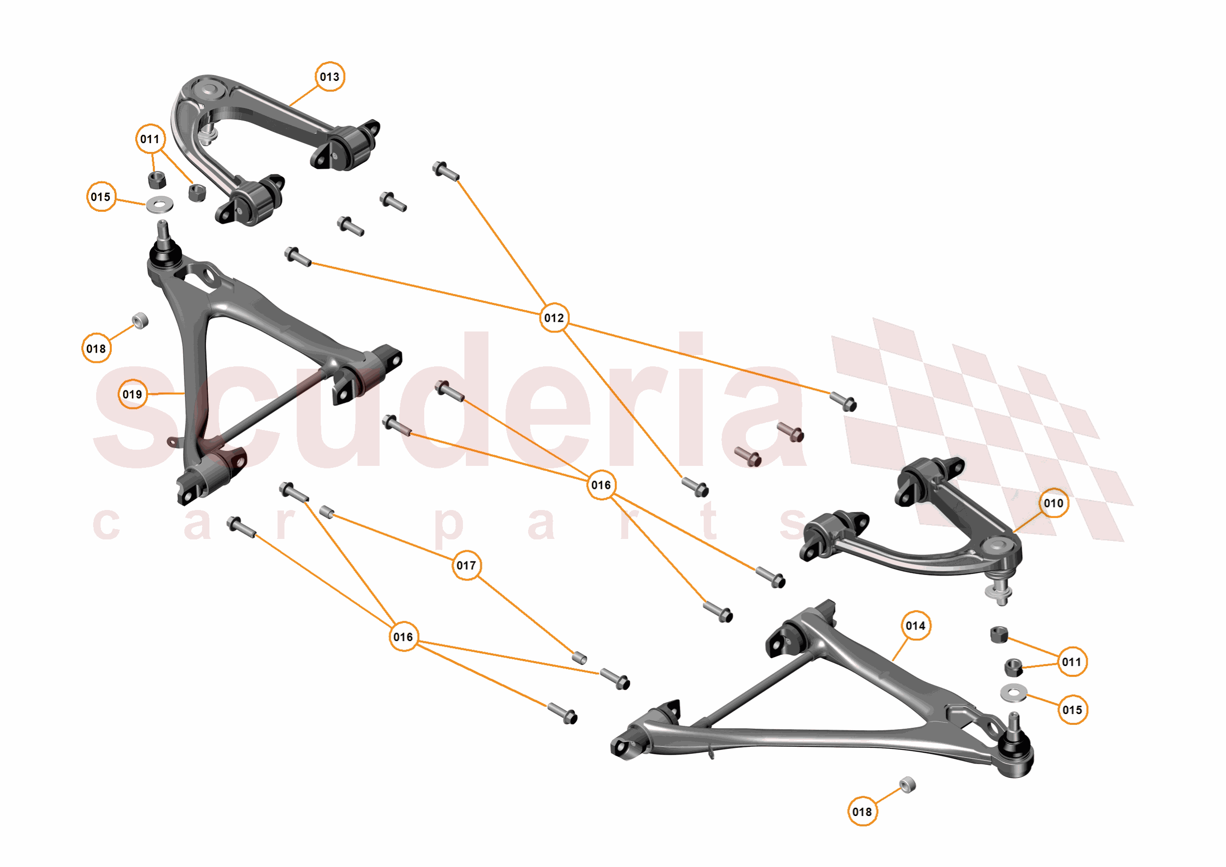 16 - SUSPENSION - FRONT - 16.3 - TRANSVERSE LINKS FRONT of McLaren McLaren Ultimate Series McLaren P1 Coupe