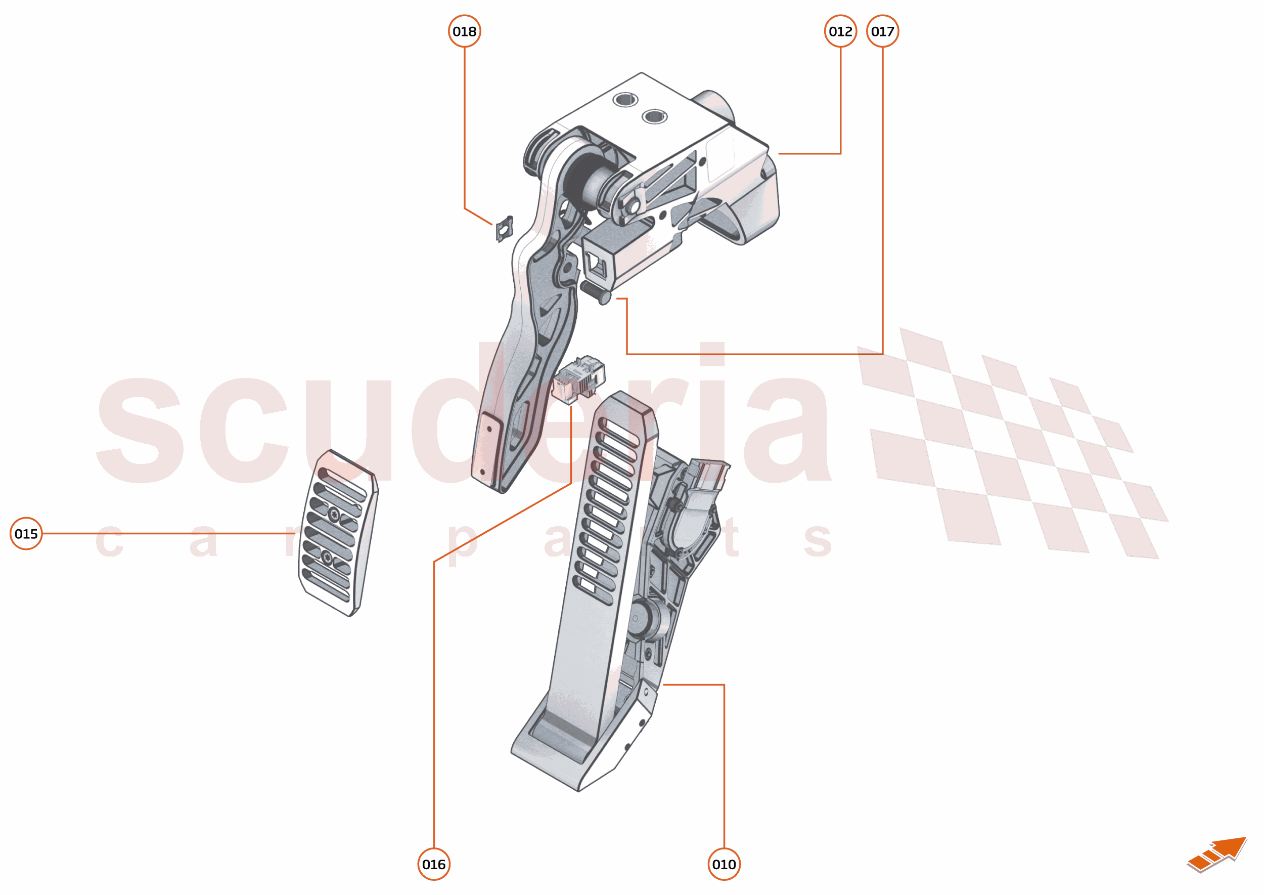 24 - BRAKES - SYSTEMS - 24.1 - PEDAL BOX of McLaren McLaren McLaren 720S Spider