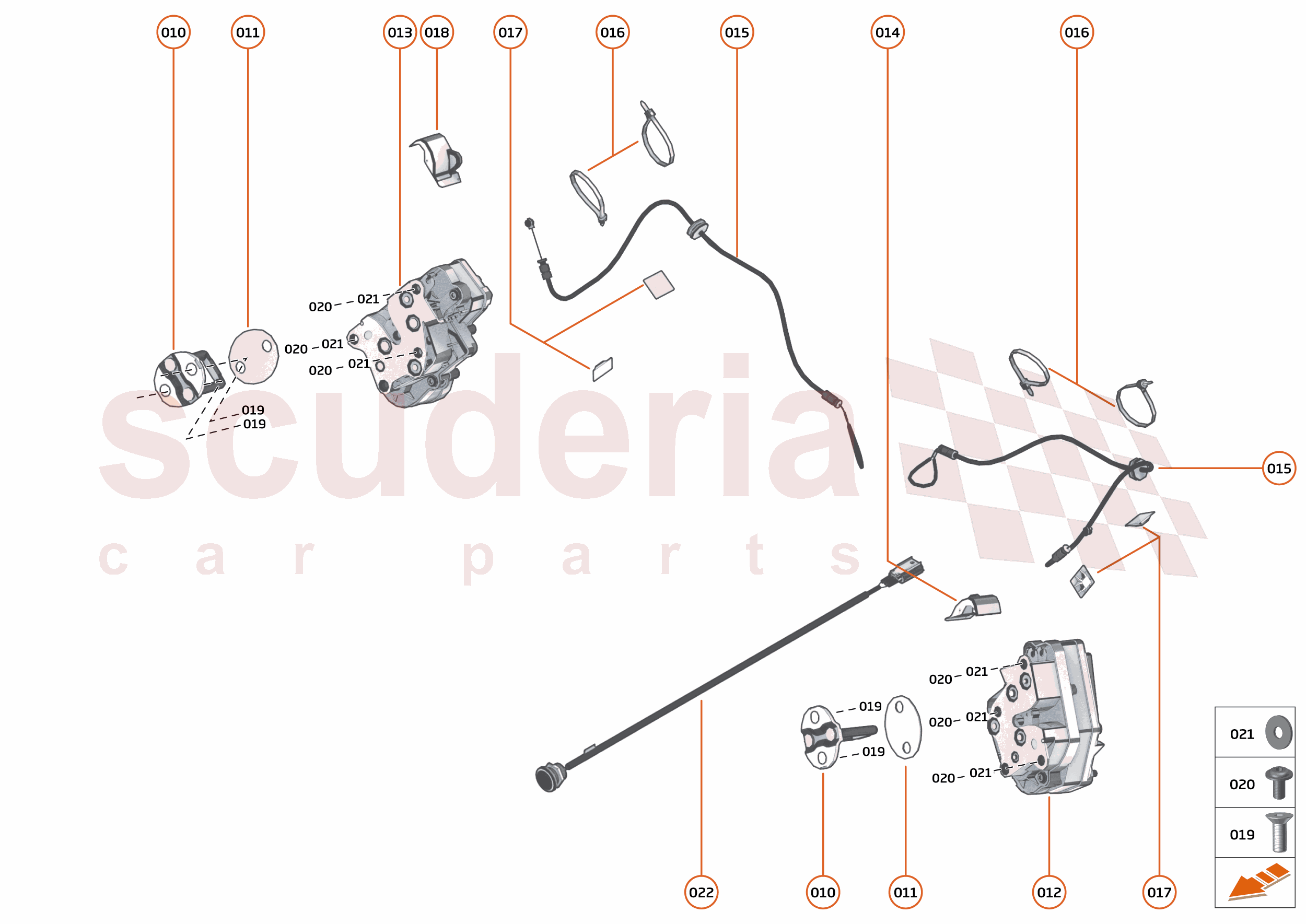 10 - CLOSURES ANCILLARIES - 10.1 - DOOR LATCH of McLaren McLaren Ultimate Series McLaren Elva