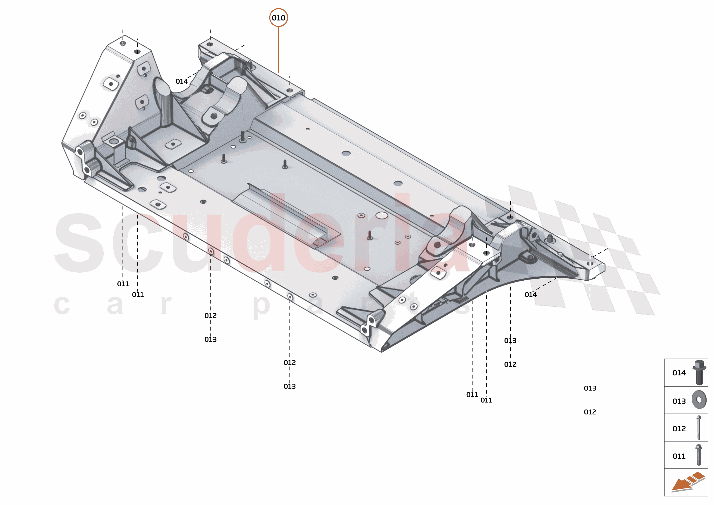 1 - FRONT STRUCTURES - 1.2 - FRONT SUBFRAME of McLaren McLaren McLaren 750S Spider