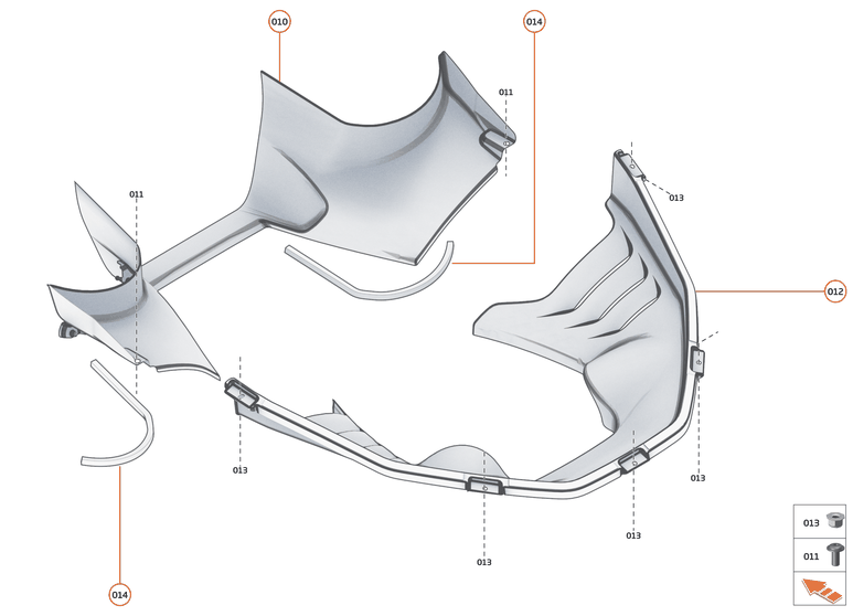 6 - PANELS - 6.8 - ENGINE BAY PANELS of McLaren McLaren Ultimate Series McLaren Senna GTR