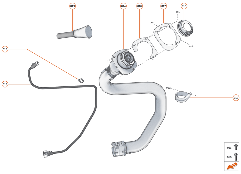 30 - FUEL SYSTEM - 30.3 - FUEL FILLER NECK of McLaren McLaren Ultimate Series McLaren Senna