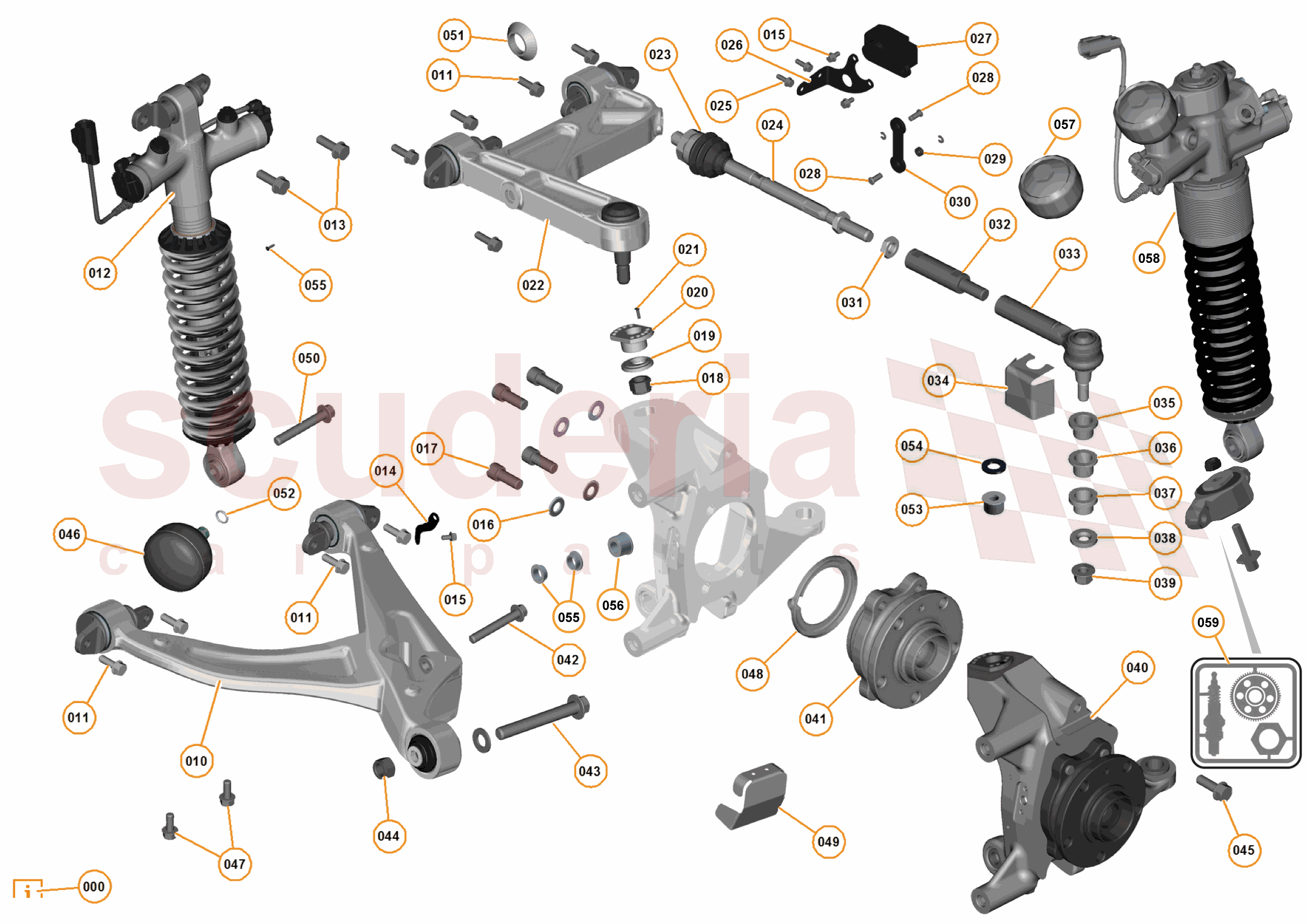 7 - B2 - REAR SUSPENSION - 7.1 - 01 - REAR SUSPENSION LH of McLaren McLaren McLaren 12C Coupe